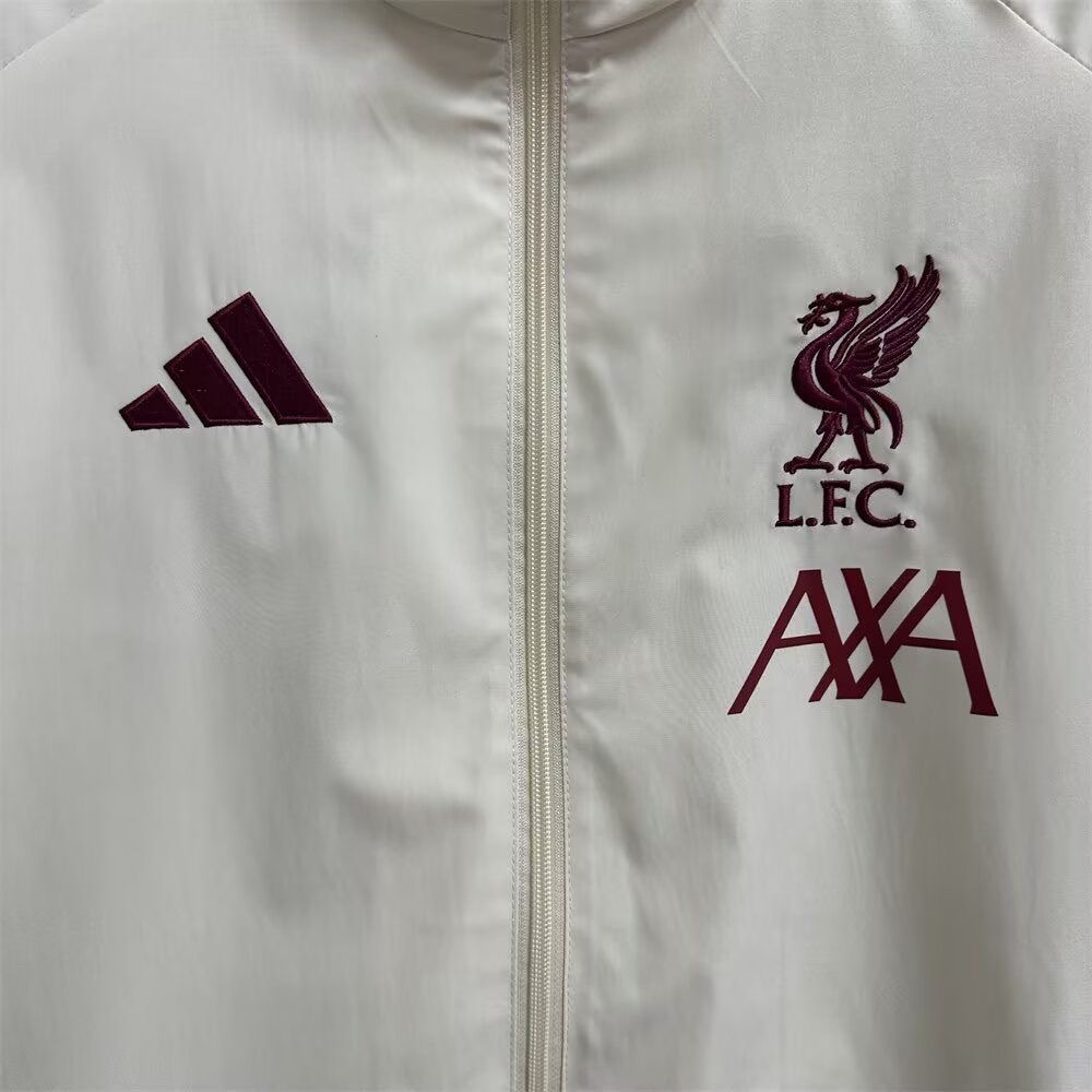 Liverpool Windbreaker Jacket Off-White 2025/26