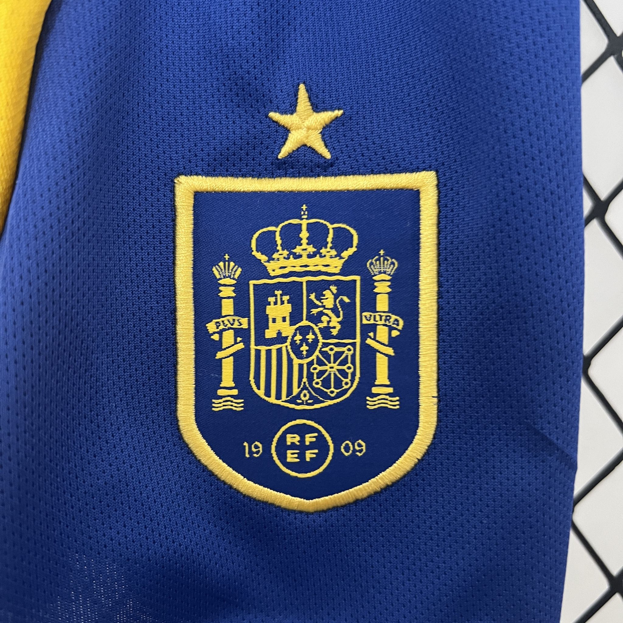 Spain Home Football Uniform Kids Kit Jersey+Shorts EURO 2024
