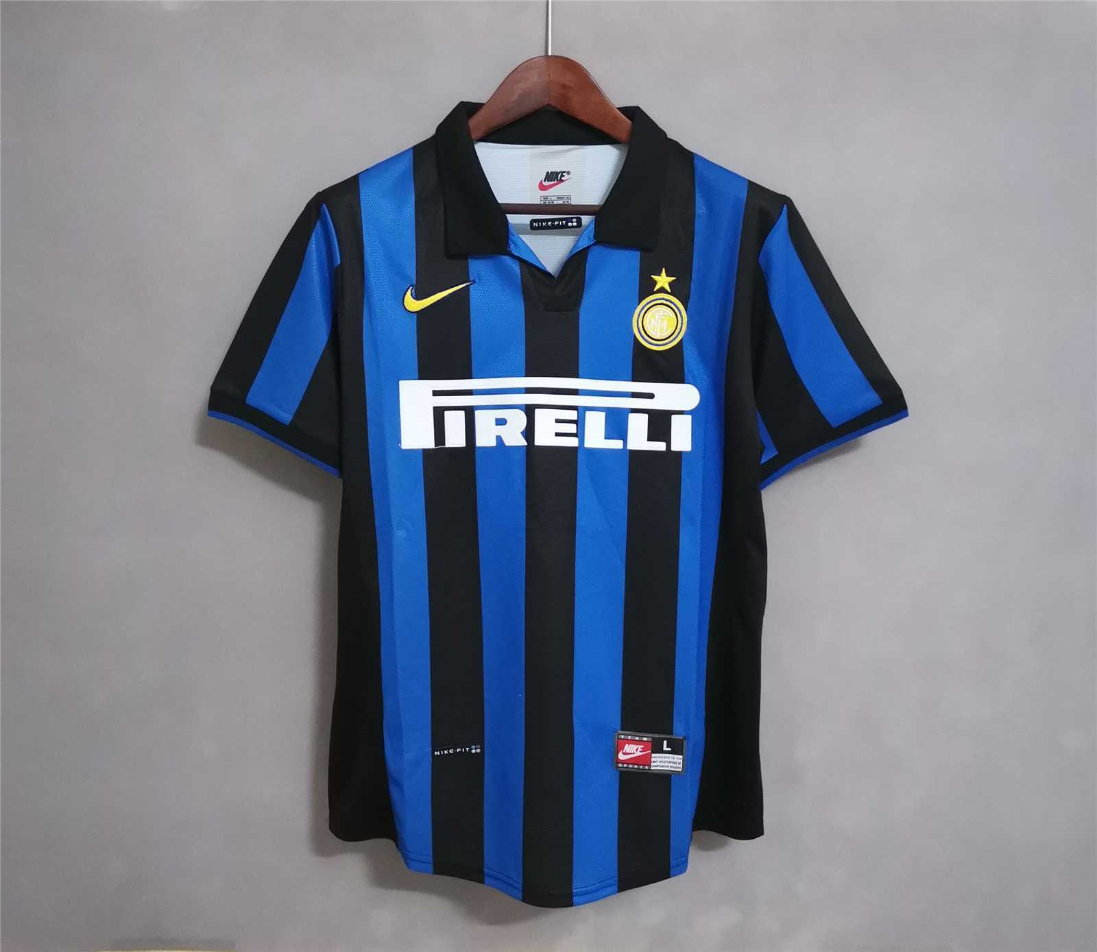 Inter Milan Retro Jersey Custom Home Soccer Jersey 1998/99