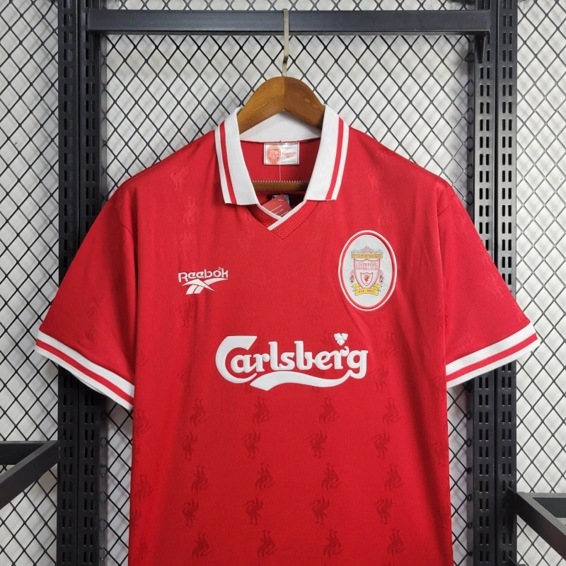 Liverpool Retro Football Jersey Home Custom Shirt 1996/97