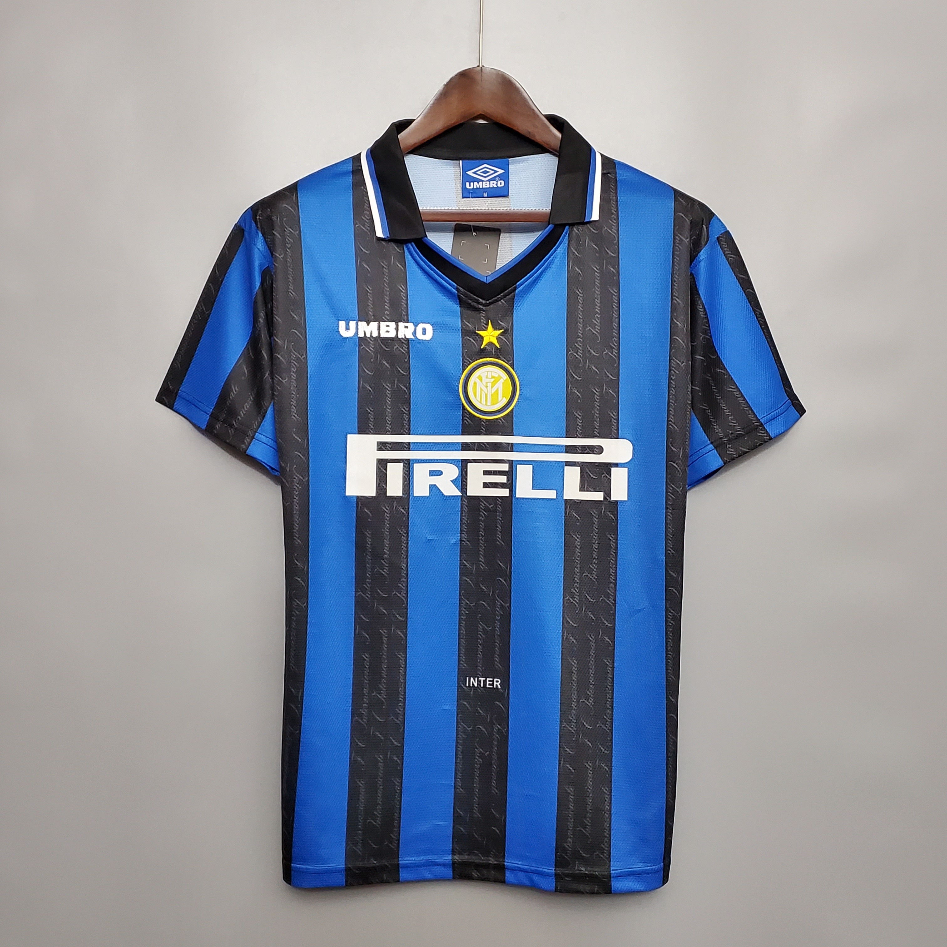 Inter Milan Retro Jersey Custom Home Soccer Jersey 1997/98