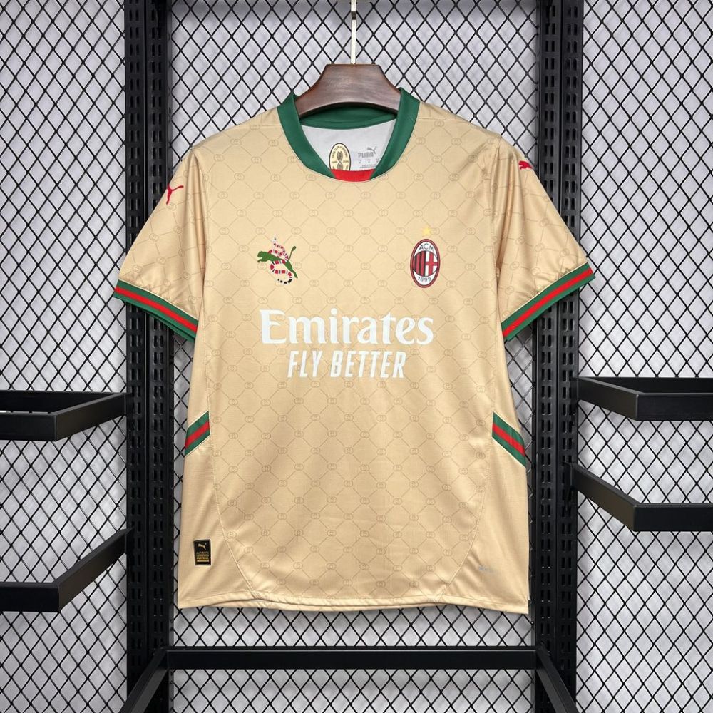 AC Milan Soccer Jersey Gucci Co-branded Custom Shirt 2024/25