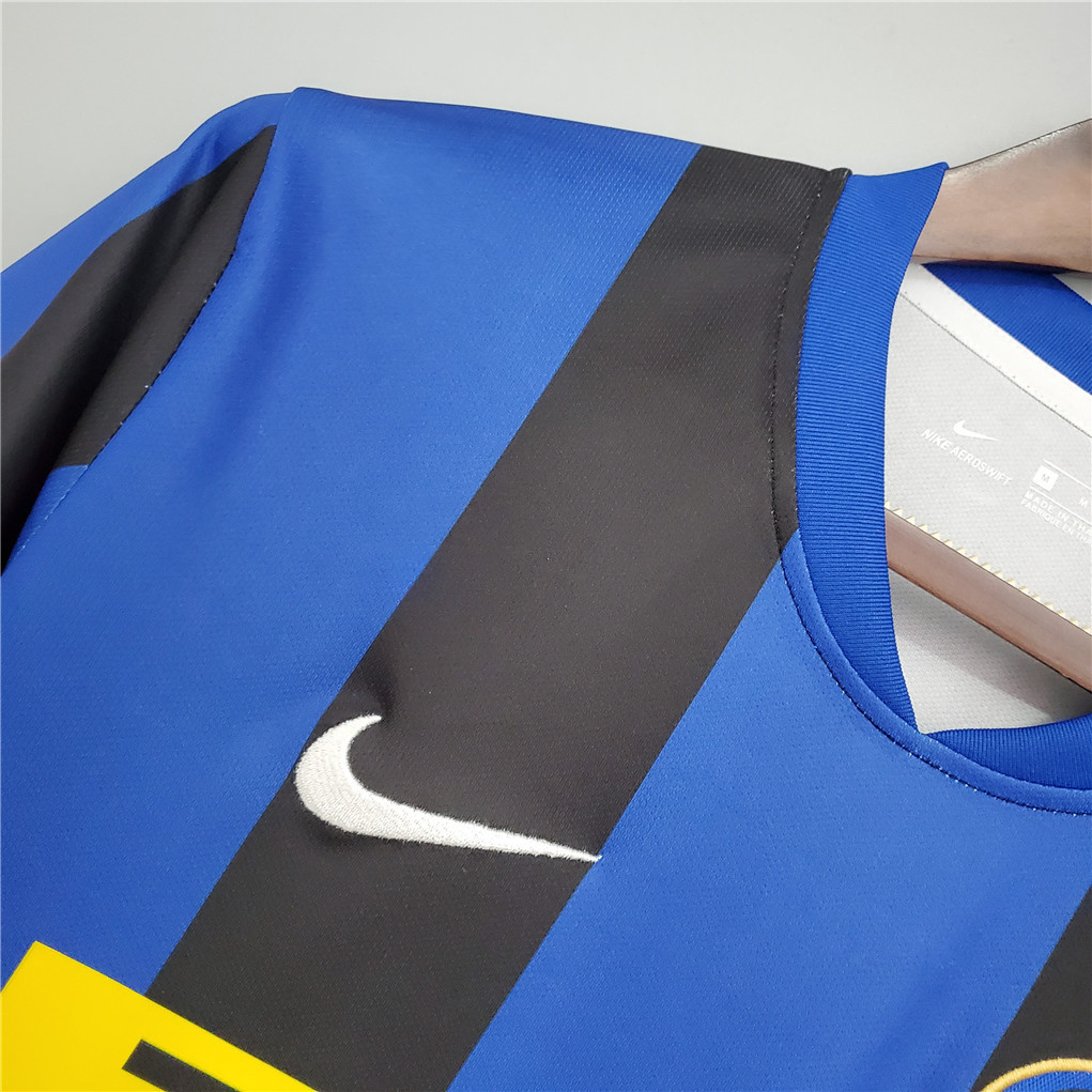 Inter Milan Retro Jersey Custom Home Soccer Jersey 2008/09
