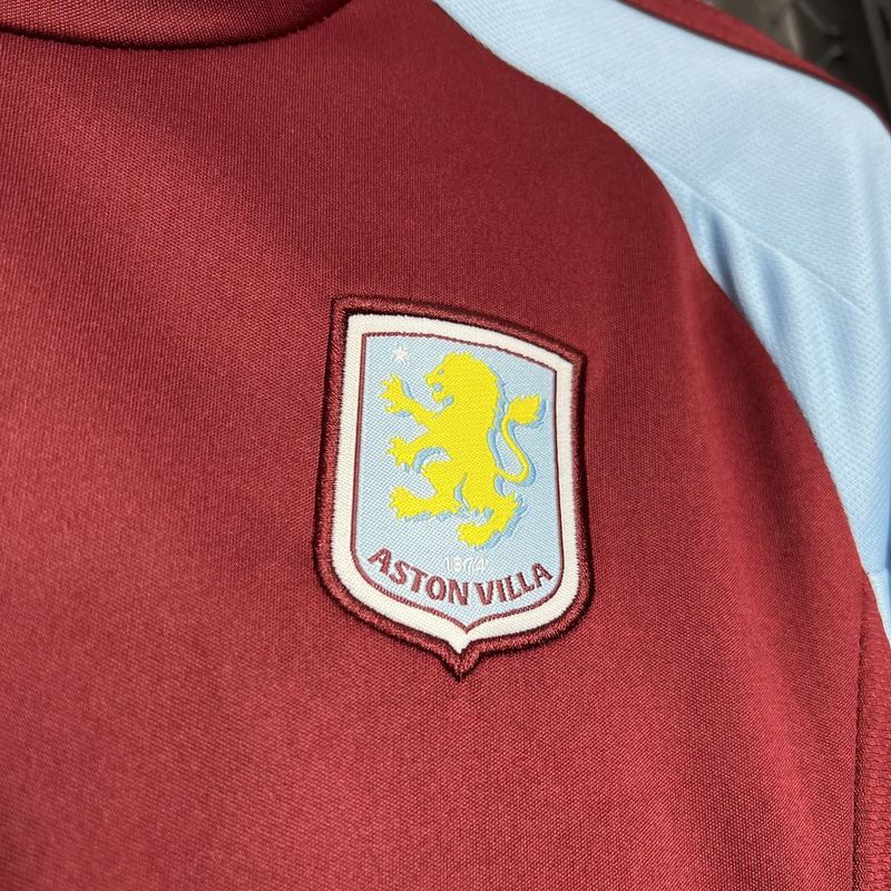 Aston Villa Football Jersey Home Kids Kit Jersey+Shorts 2024/25