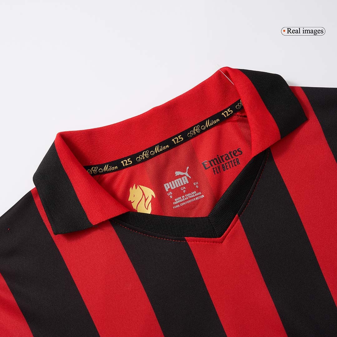 AC Milan Soccer Jersey 125th Anniversary Long Sleeve Custom Shirt 2024/25