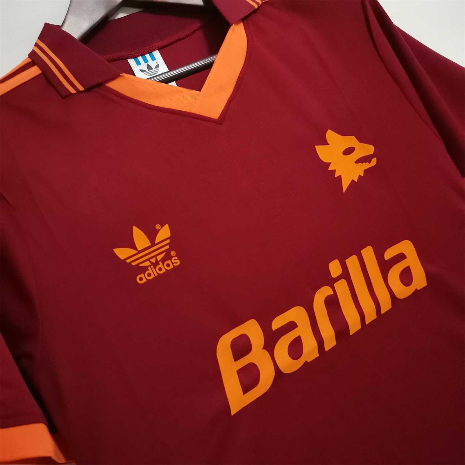 Roma Retro Soccer Jersey Home Custom Shirt 1992/94