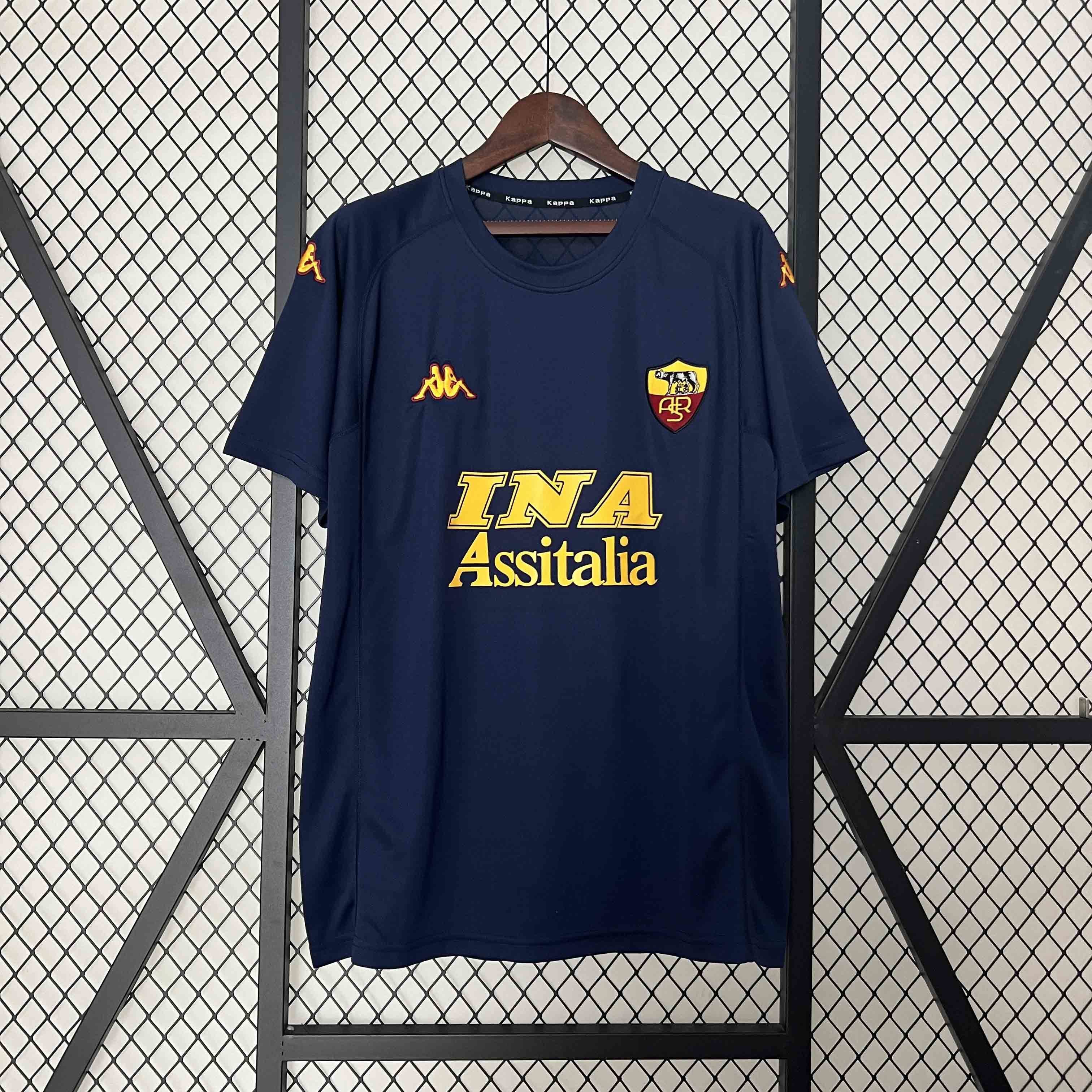 Roma Retro Soccer Jersey Third Away Custom Shirt 2000/01