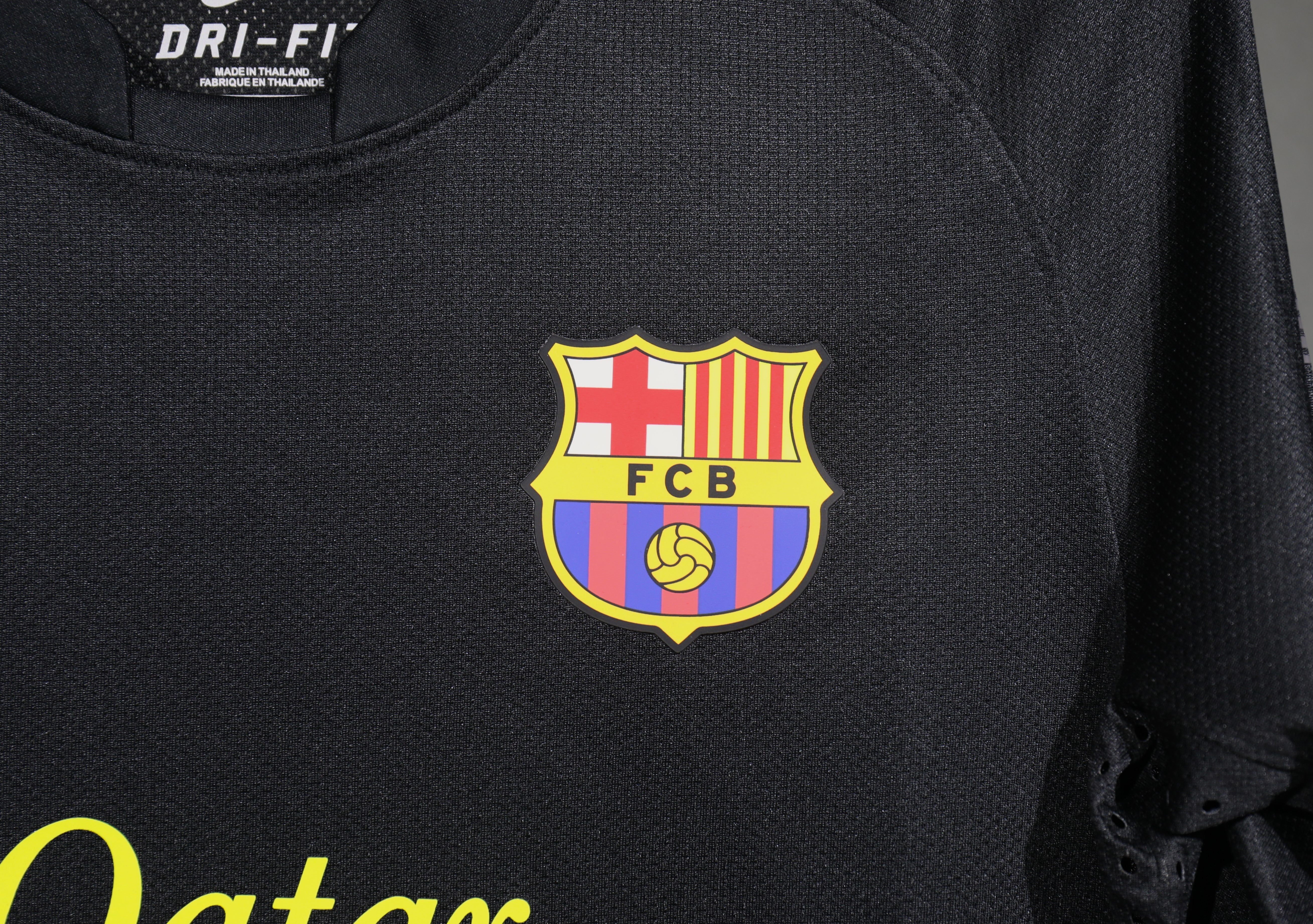 Authentic Barcelona Retro Jersey Away Long Sleeve Soccer Shirt 2011-12