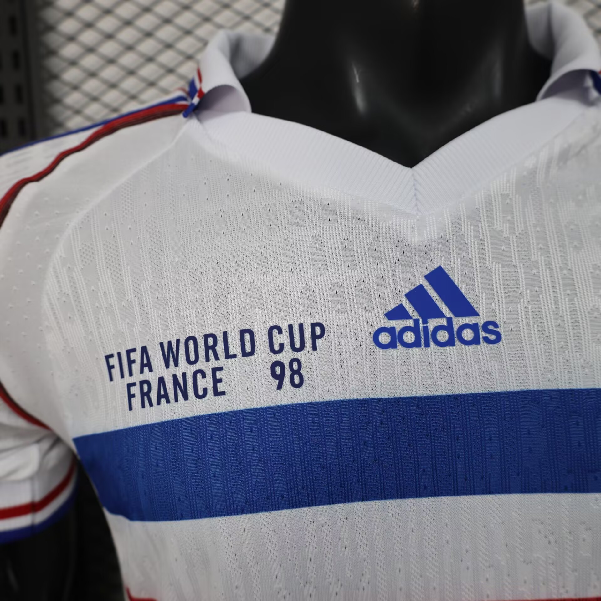 France Retro Authentic Soccer Jersey Away Shirt World Cup 1998