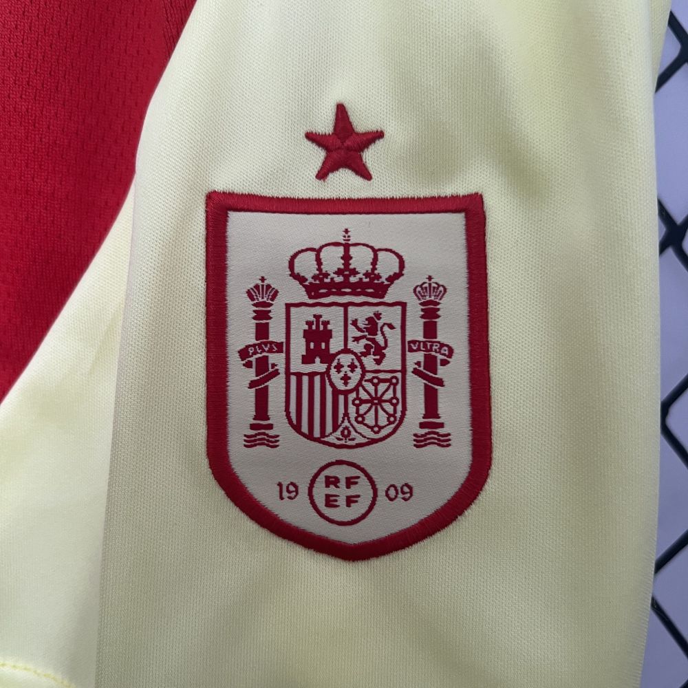 Spain Away Football Uniform Kids Kit Jersey+Shorts EURO 2024