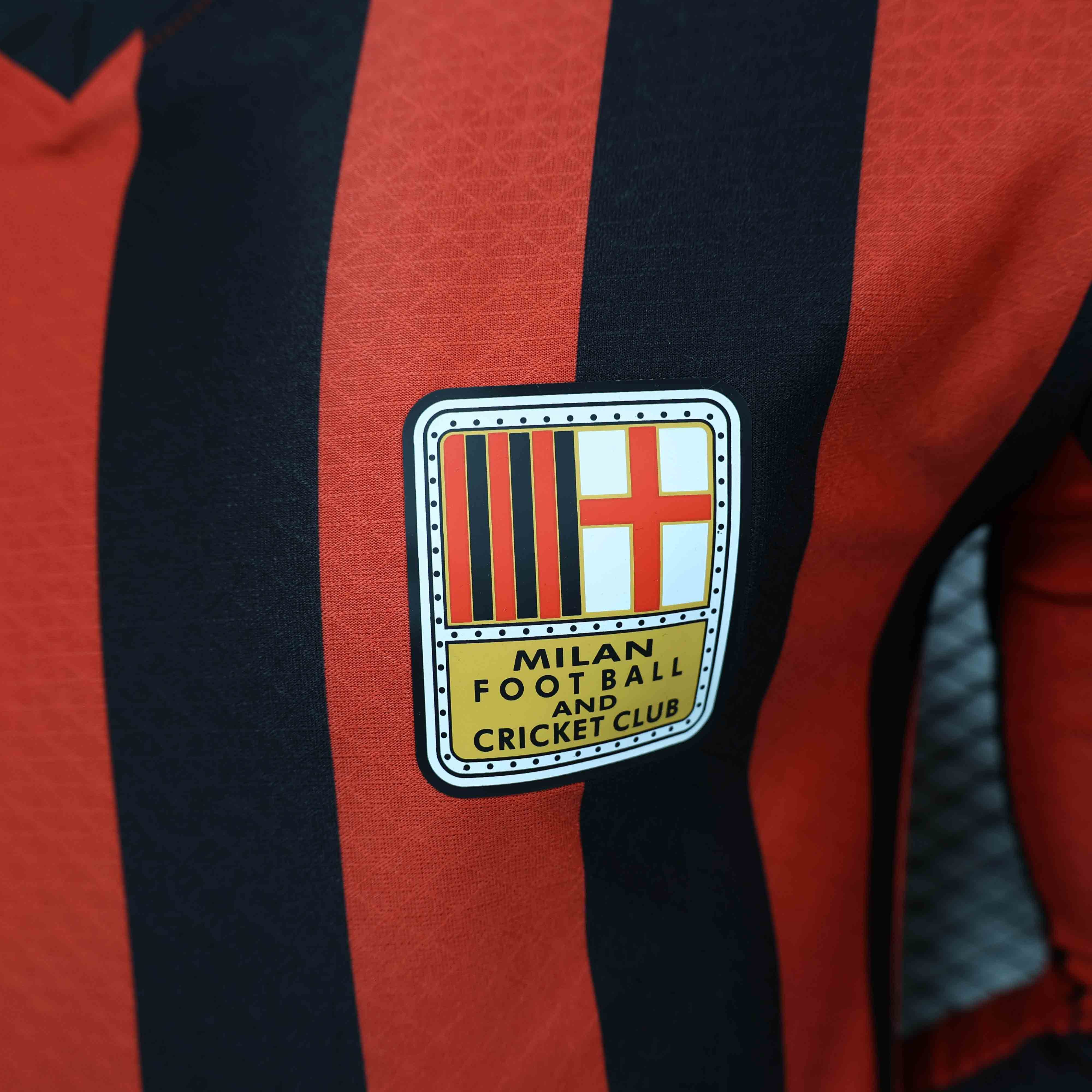 AC Milan Authentic Soccer Jersey 125th Anniversary Long Sleeve Shirt 2024/25
