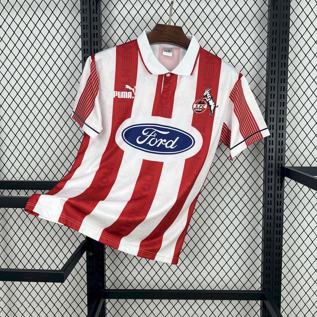 FC Köln Retro Football Jersey Home Custom Shirt 1995/96
