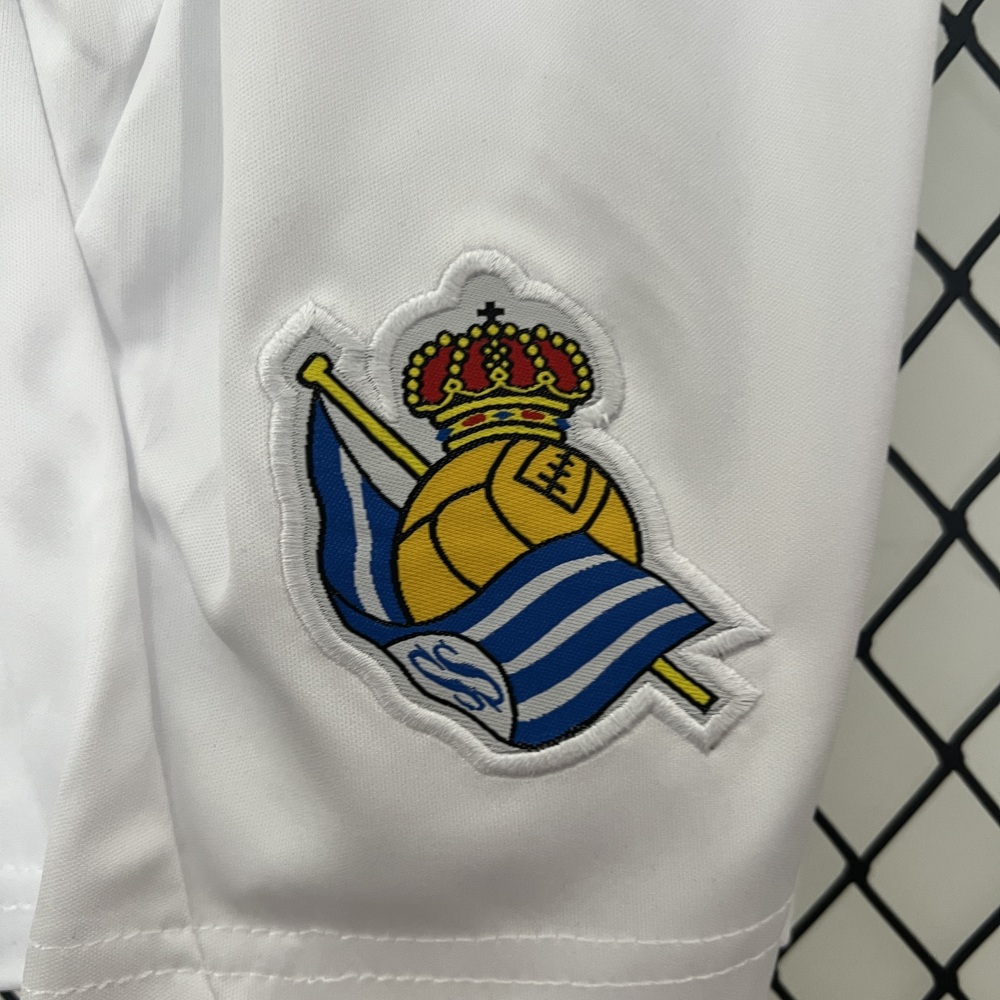 Real Sociedad Soccer Jersey Home Kids Kit Jersey+Shorts 2024/25