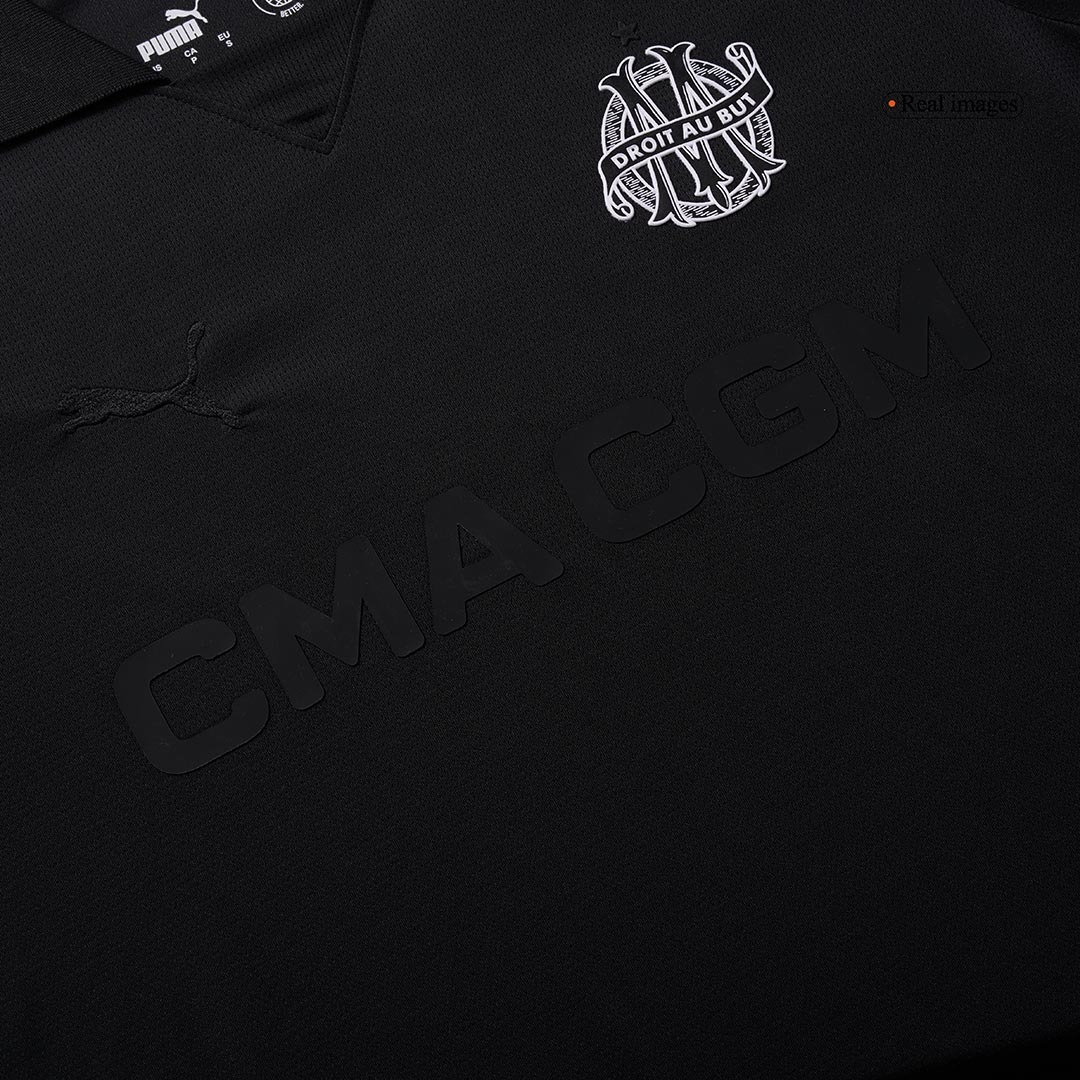 Marseille Soccer Jersey 125th Anniversary Black Custom Shirt 2024/25