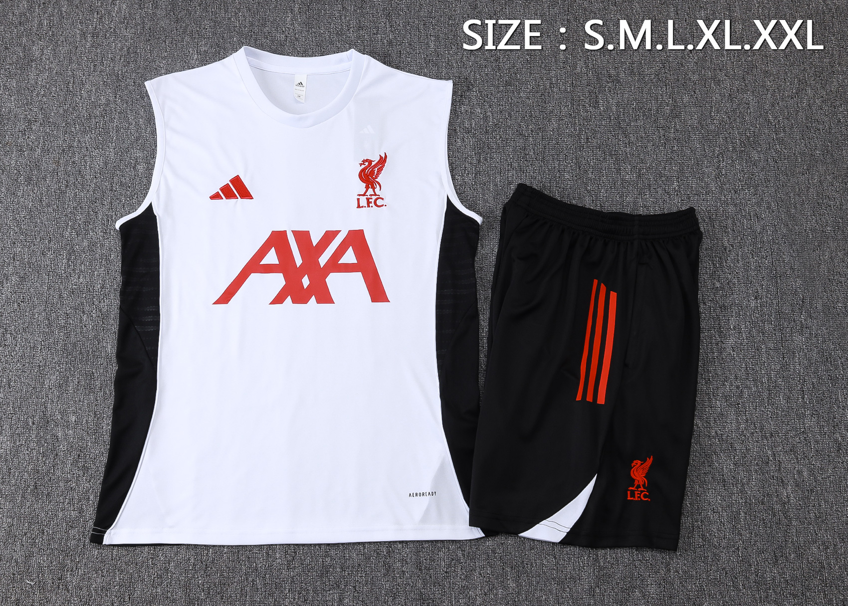 Liverpool Sleeveless Training Kit White 2025/26