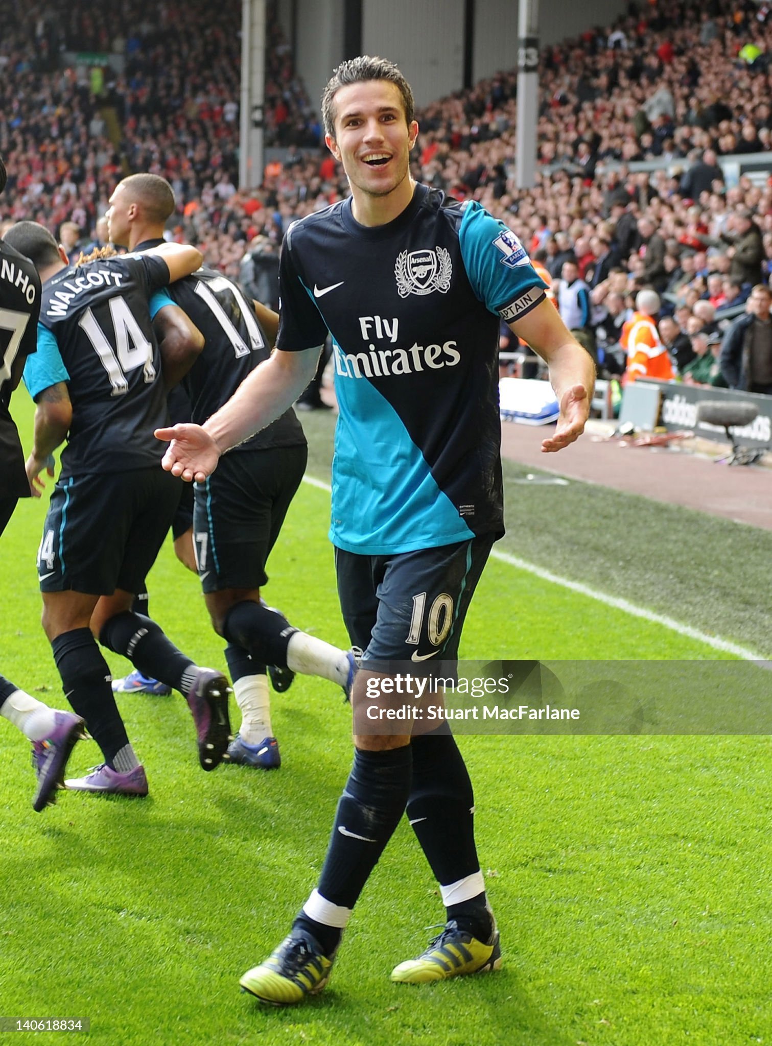 Arsenal Authentic Soccer Retro Jersey Away Shirt 2011-12