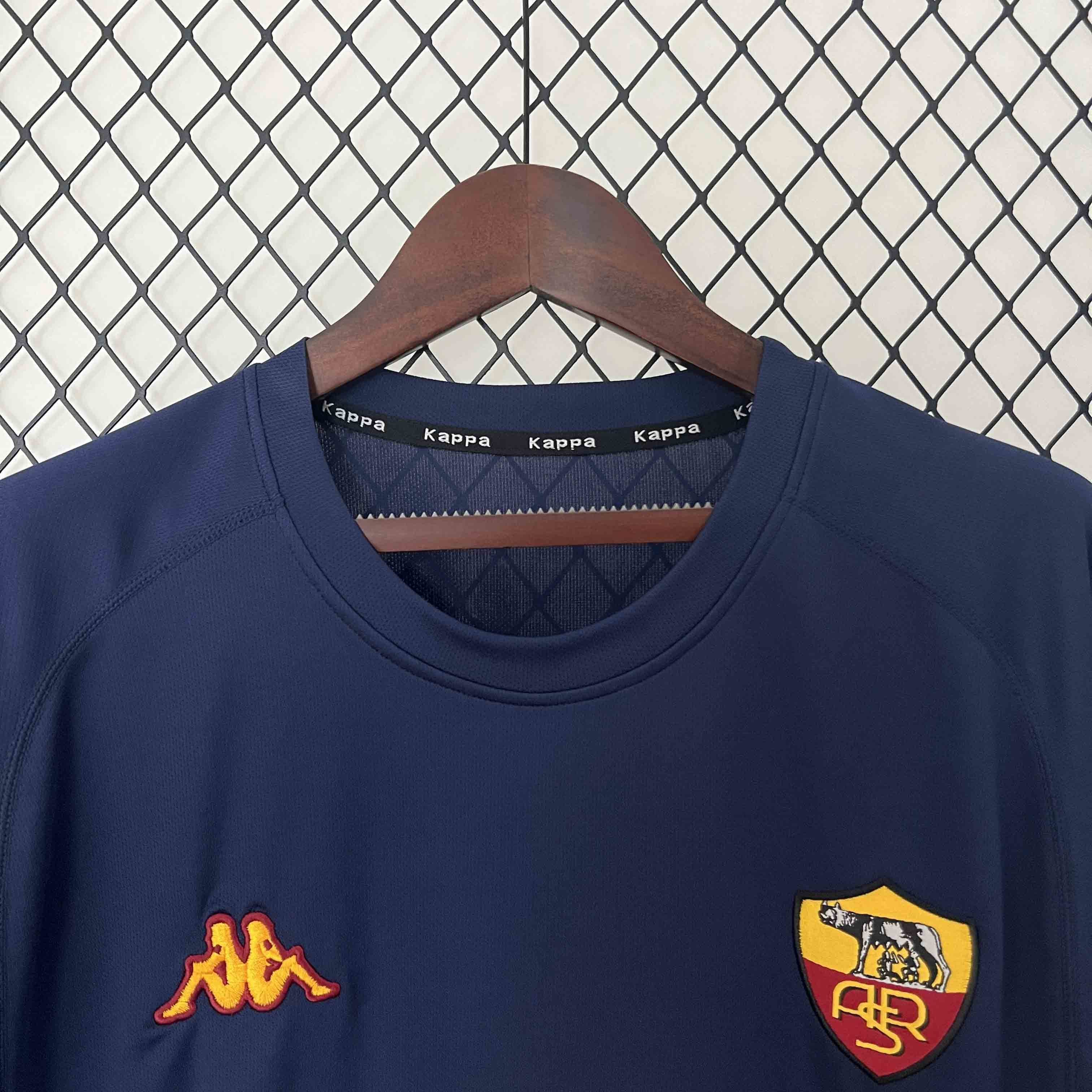 Roma Retro Soccer Jersey Third Away Custom Shirt 2000/01