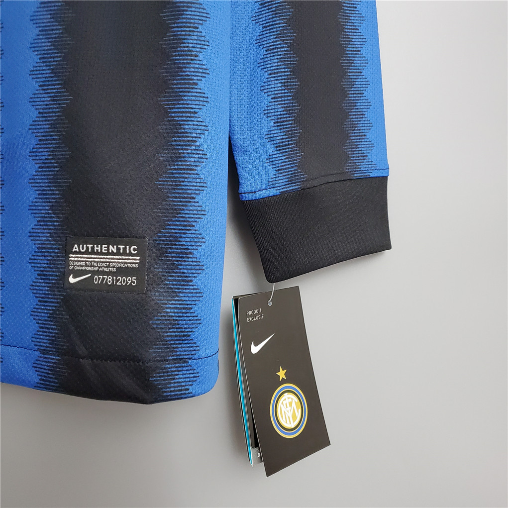 Inter Milan Jersey Custom Home Retro Soccer Jersey Long Sleeve 2010/11