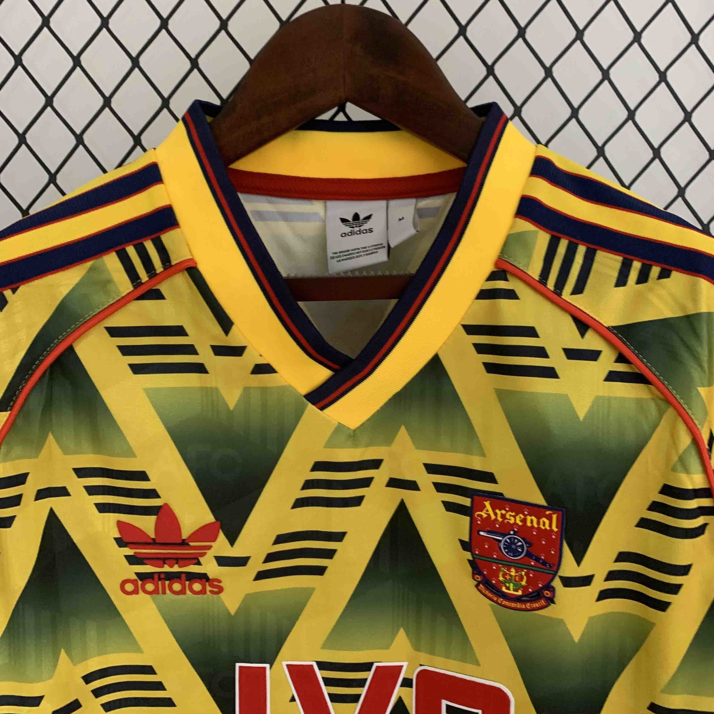 Arsenal Soccer Retro Jersey Away Long Sleeve Custom Shirt 1991-93