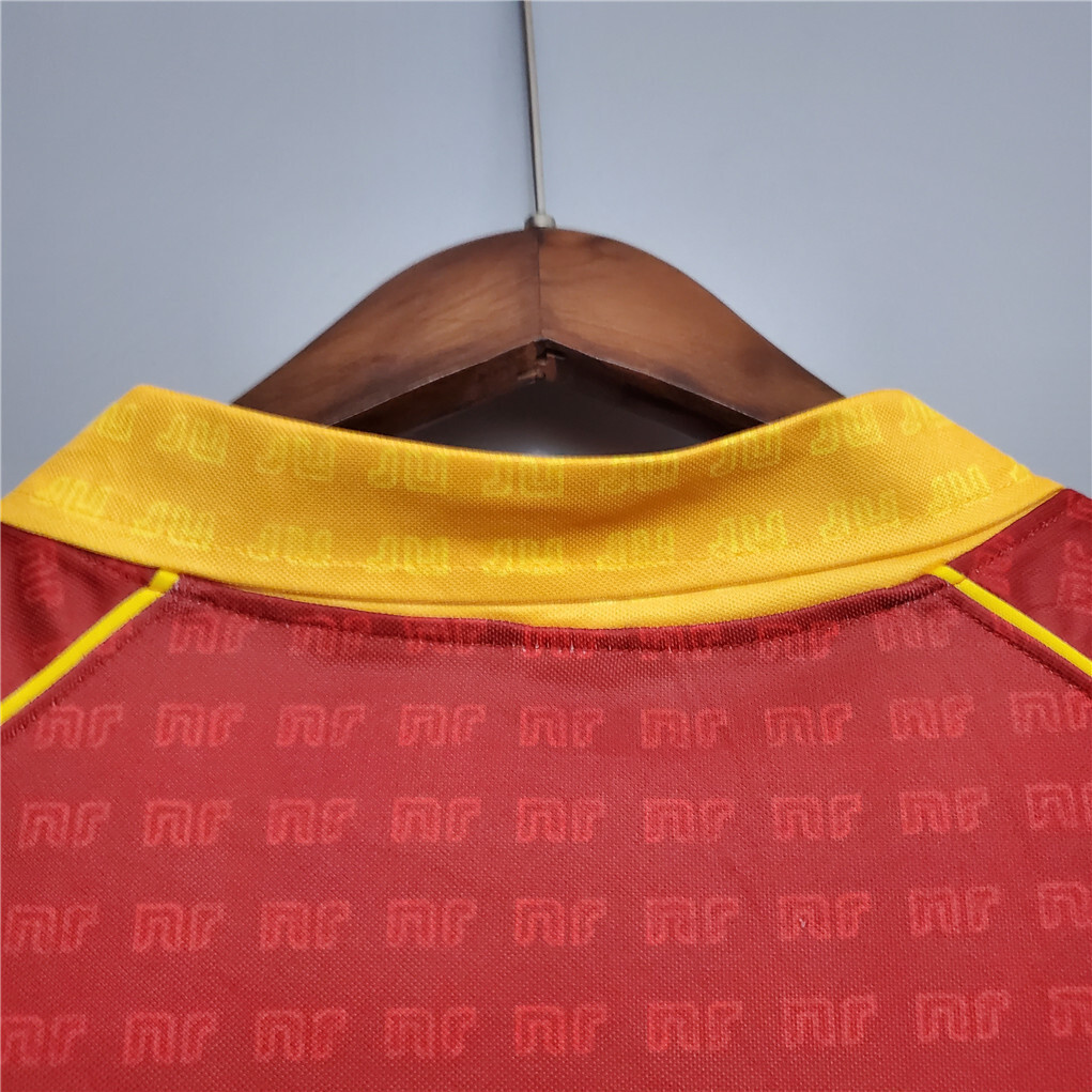 Roma Retro Soccer Jersey Home Custom Shirt 1990/91