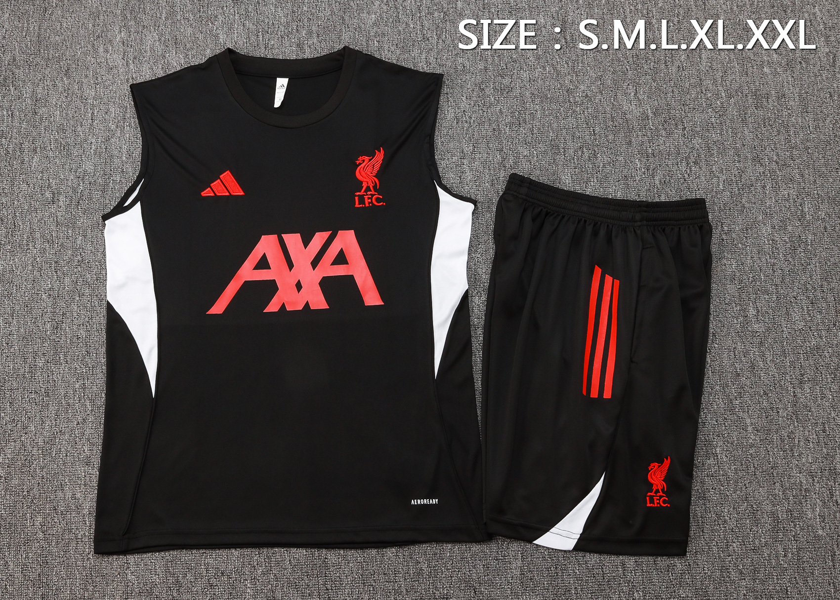 Liverpool Sleeveless Training Kit Black 2025/26