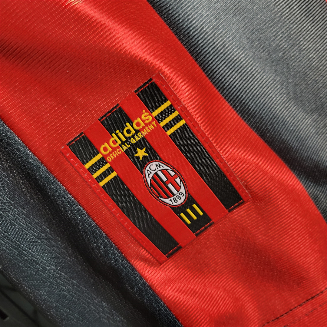 Maldini #3 AC Milan Retro Soccer Jersey Home Custom Shirt 1998/00