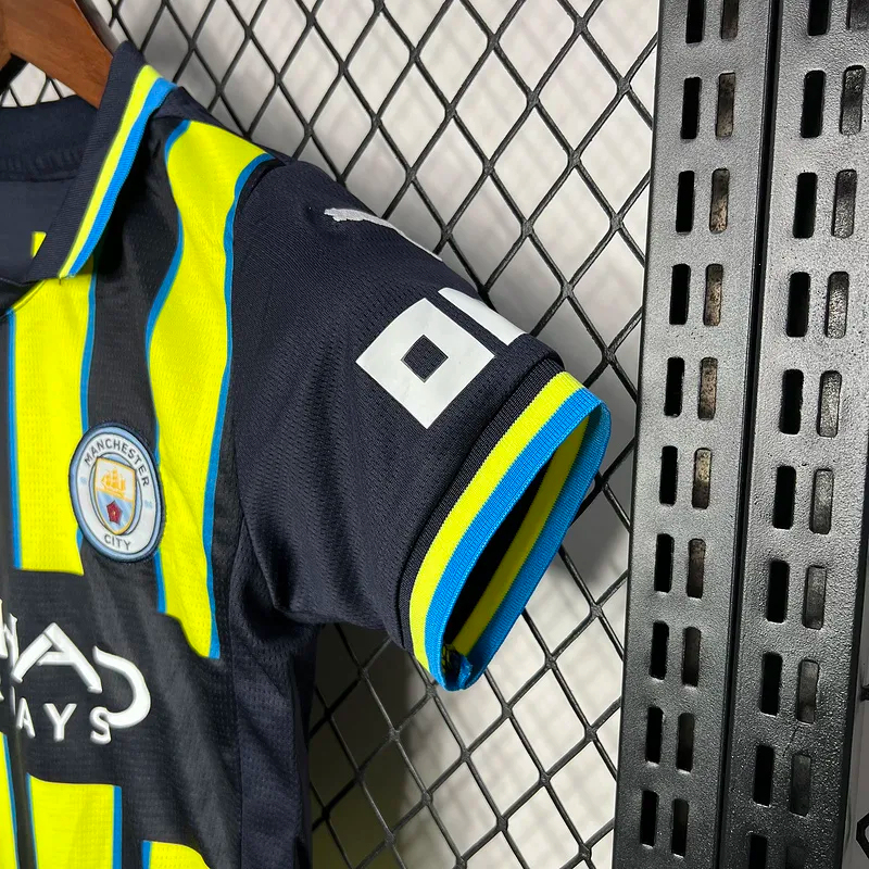 Manchester City Away Kids Kit Jersey+Shorts 2024/25