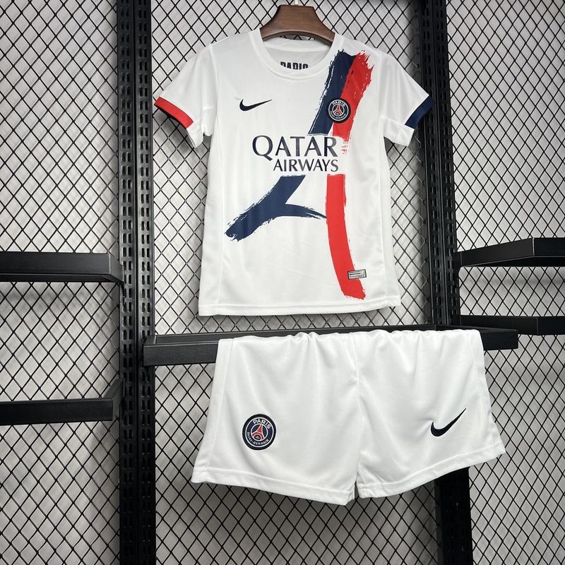 PSG Soccer Jersey Away Kids Kit Jersey+Shorts 2024/25