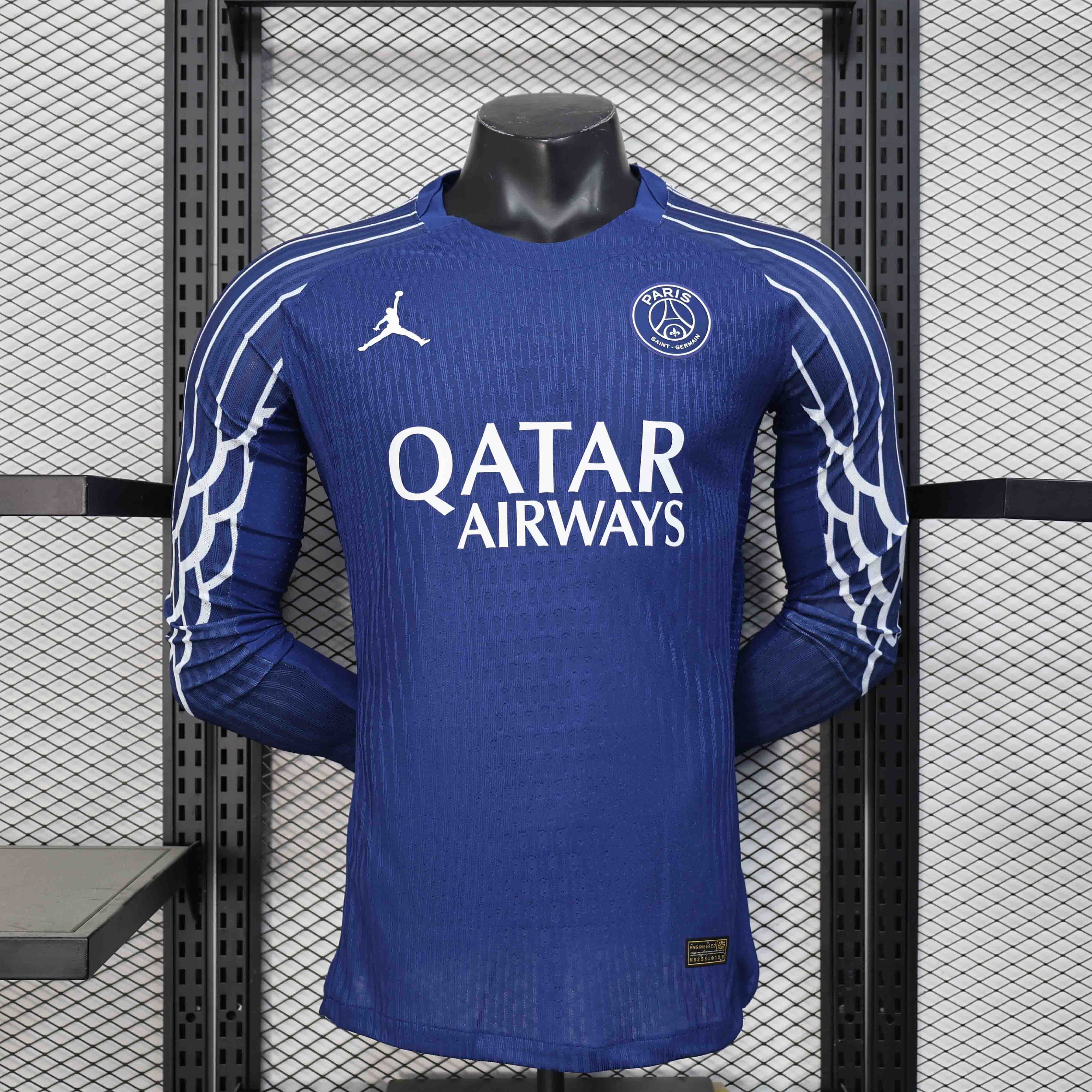 Authentic Soccer Jersey PSG Fourth Away Shirt Long Sleeve 2024/25