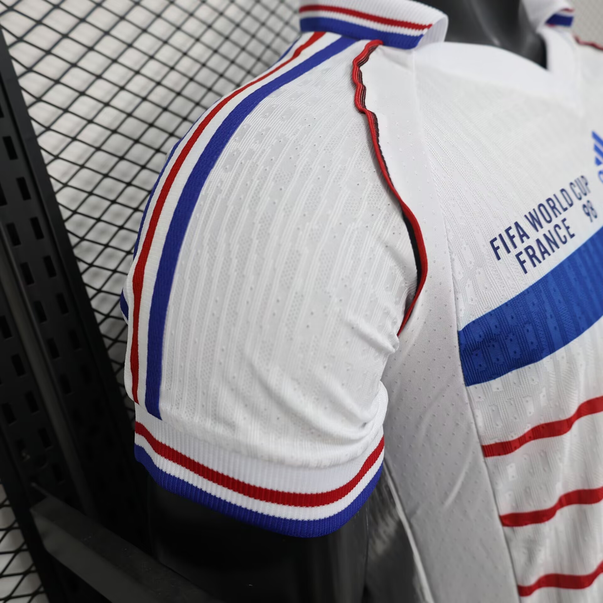 France Retro Authentic Soccer Jersey Away Shirt World Cup 1998