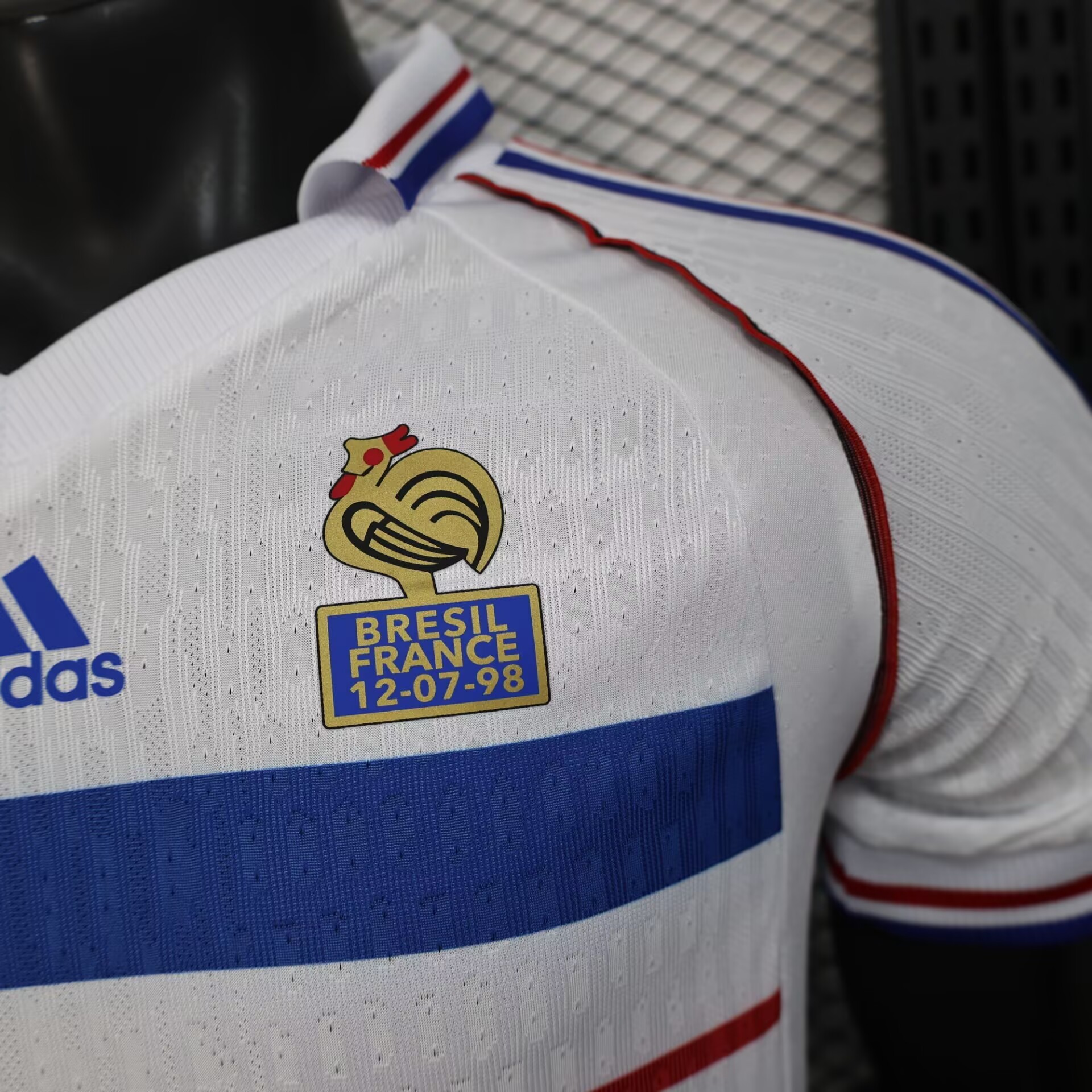 France Retro Authentic Soccer Jersey Away Shirt World Cup 1998