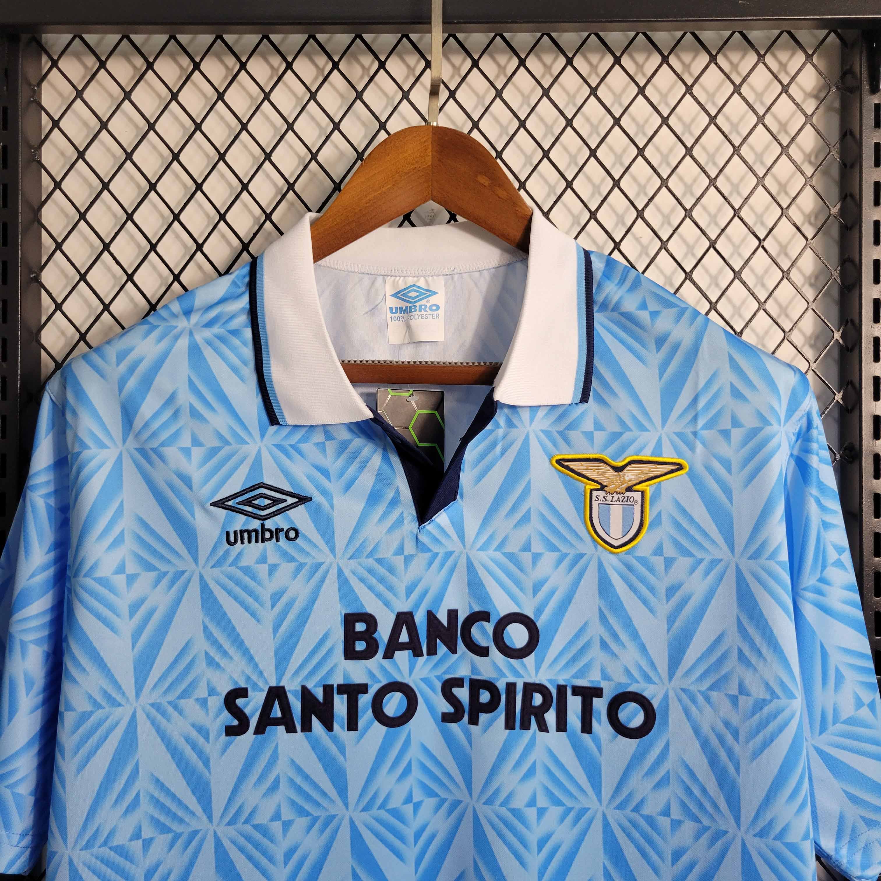 Lazio Retro Soccer Jersey Home Custom Shirt 1991/92