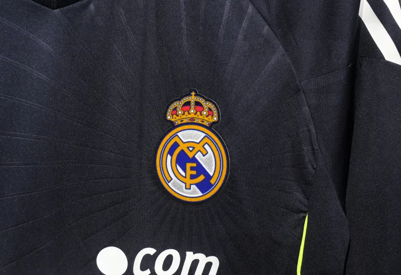 Real Madrid Authentic Retro Jersey Away Long Sleeve Soccer Shirt 2010/11