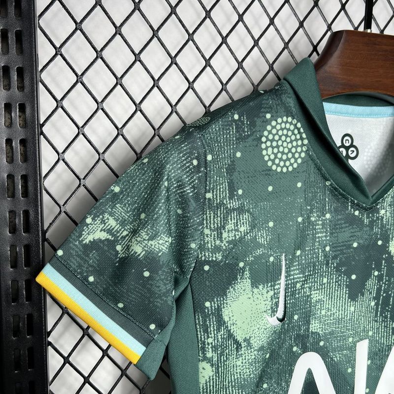 Tottenham Hotspur Football Jersey Third Away Kids Kit Jersey+Shorts 2024/25