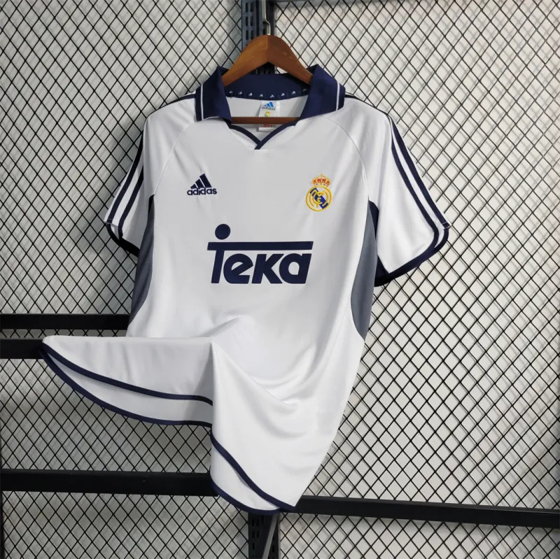 Real Madrid Retro Jersey Home Custom Soccer Shirt 2000-01