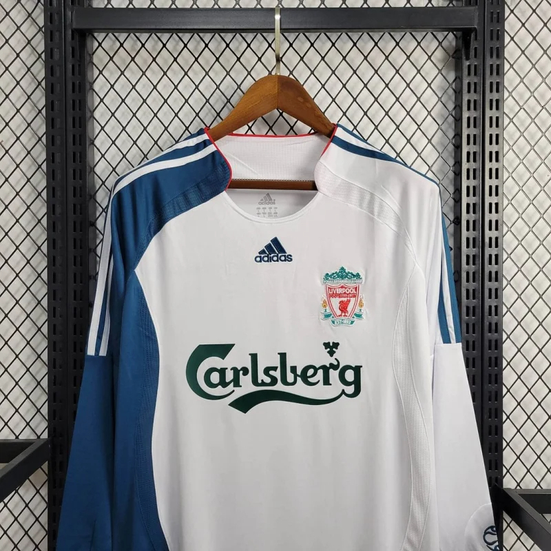 Liverpool Retro Football Jersey Third Away Long Sleeve Custom Shirt 2006/07