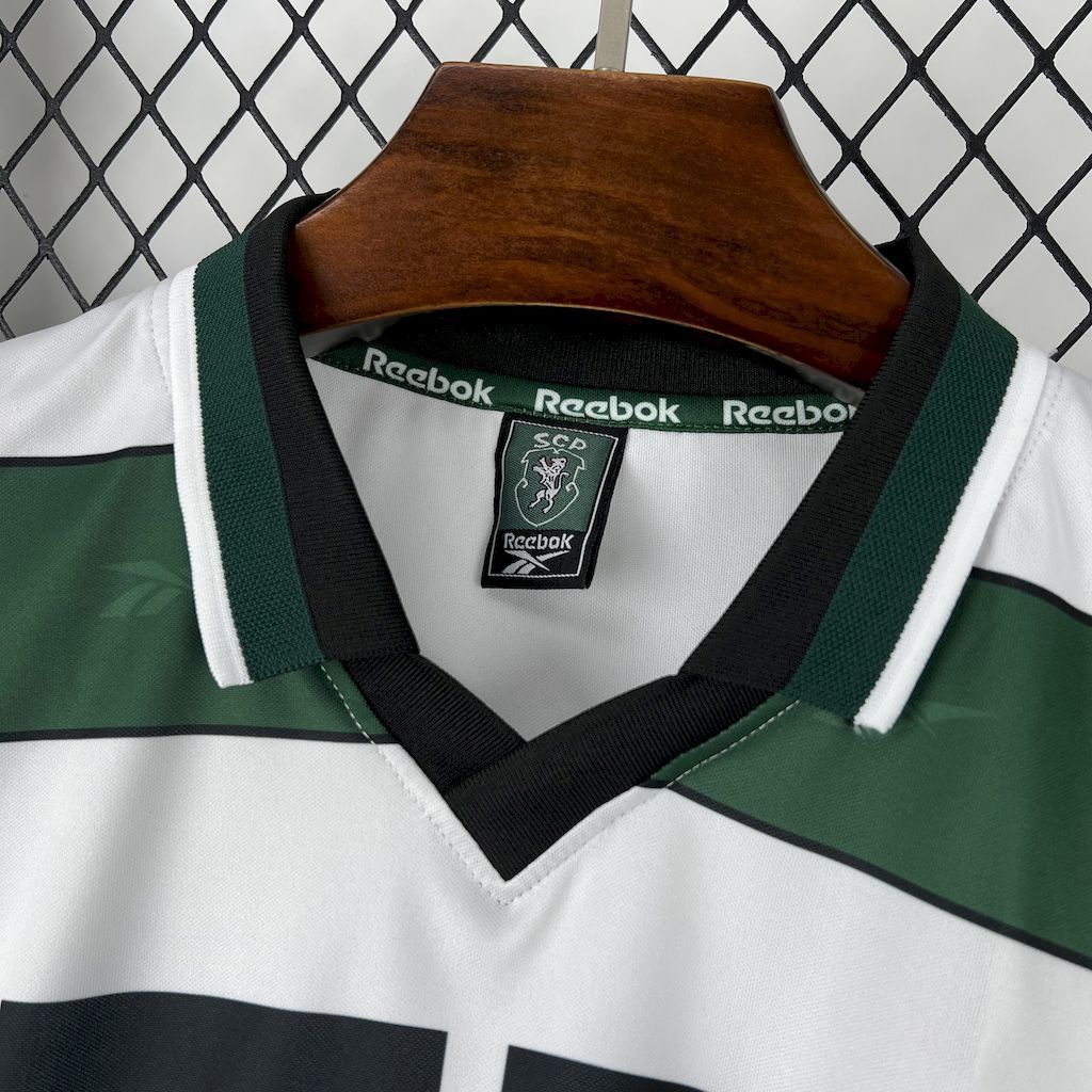 Sporting CP Retro Soccer Jersey Home Custom Shirt 2000/01