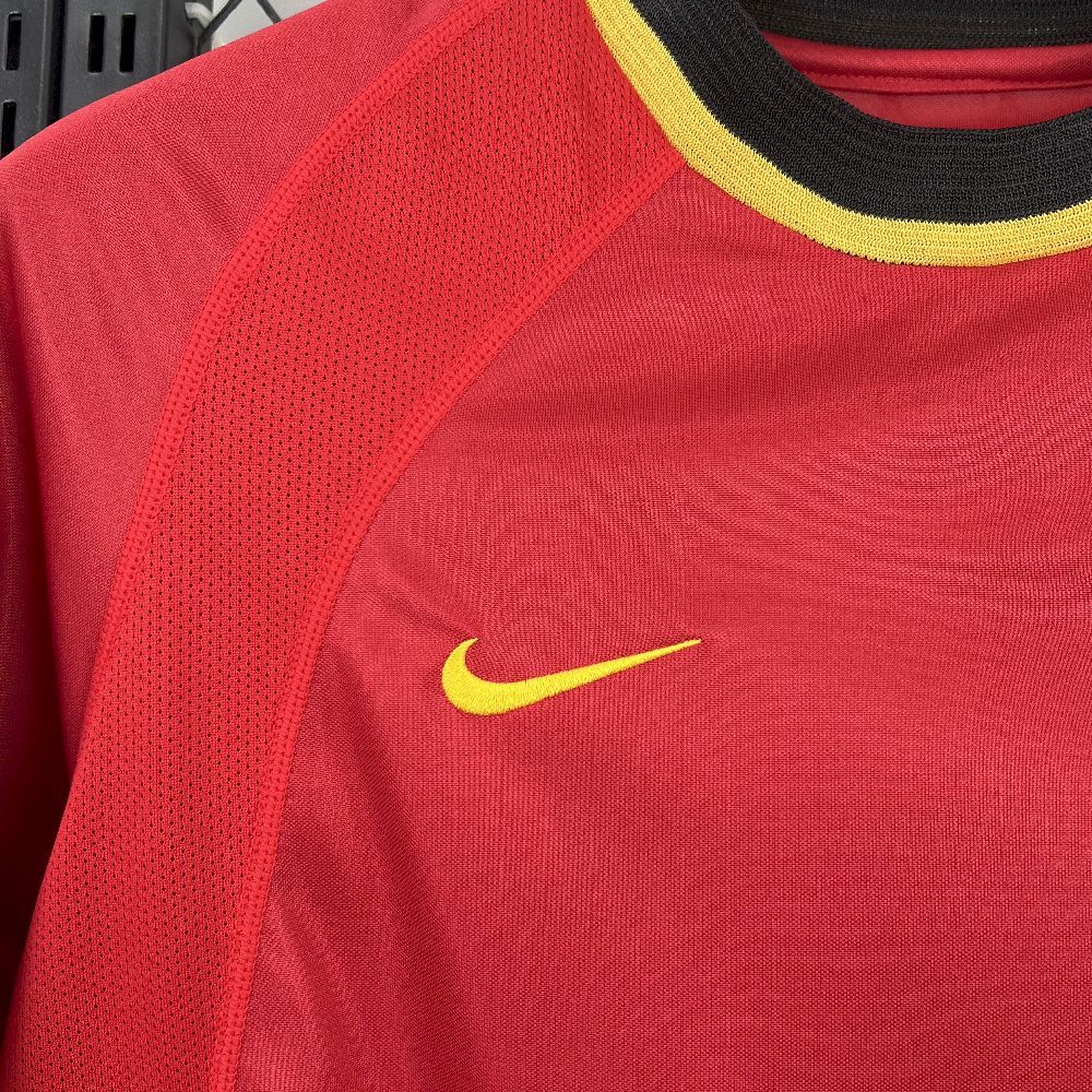 Belgium Retro Soccer Jersey Home Custom Shirt 2000
