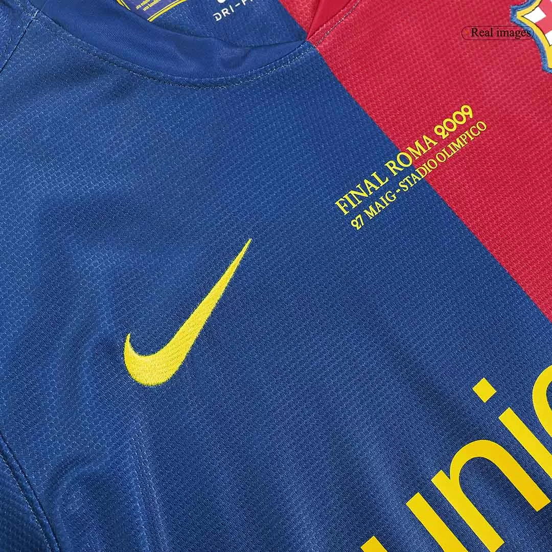 Messi#10 Barcelona Retro Jersey Home Soccer Shirt 2008/09 - UCL