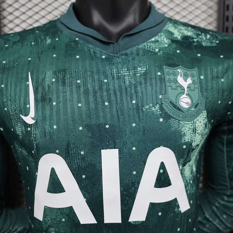 Tottenham Hotspur Authentic Football Jersey Third Away Long Sleeve Shirt 2024/25