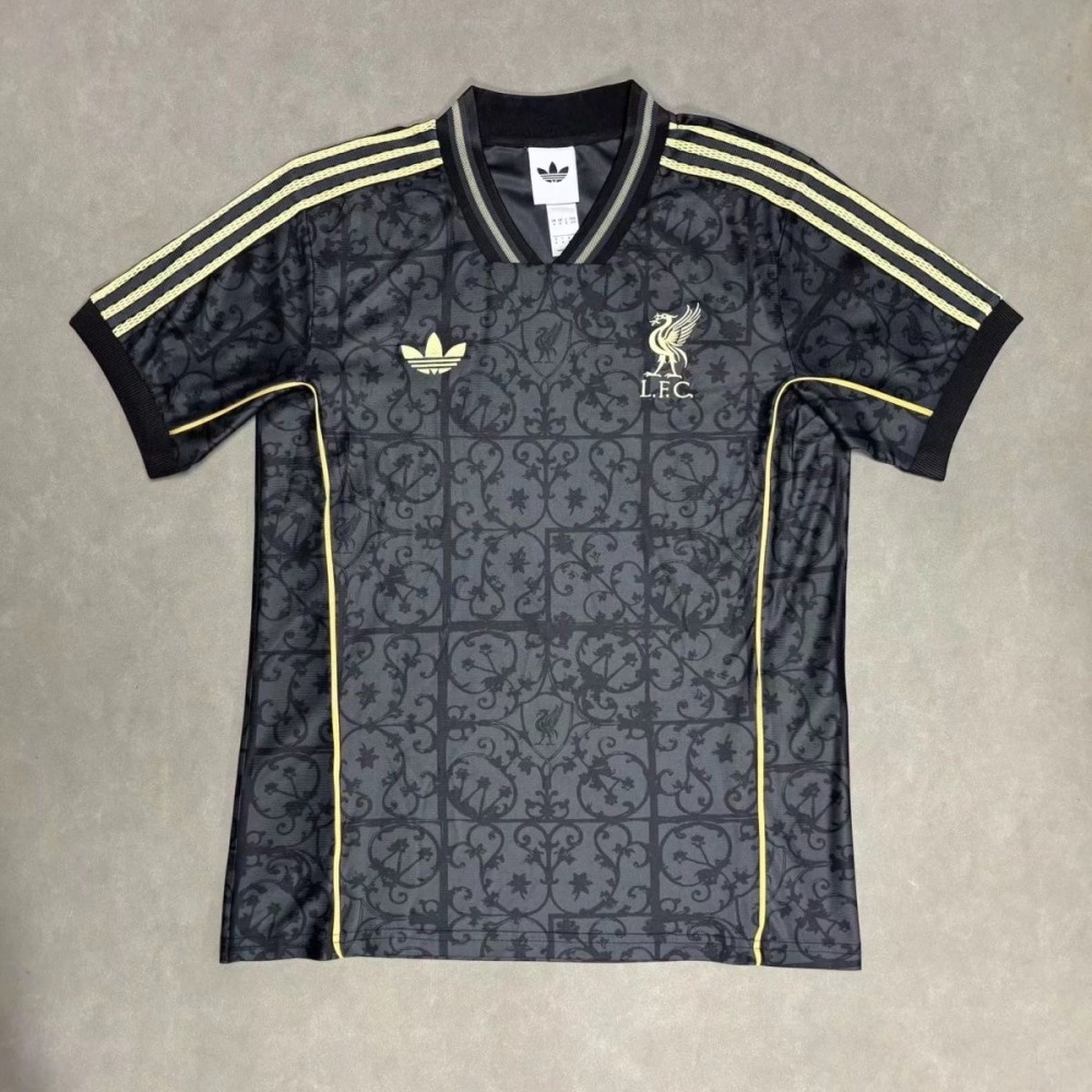 Liverpool Football Jersey Black Gold Special Edition Custom Shirt 2025/26