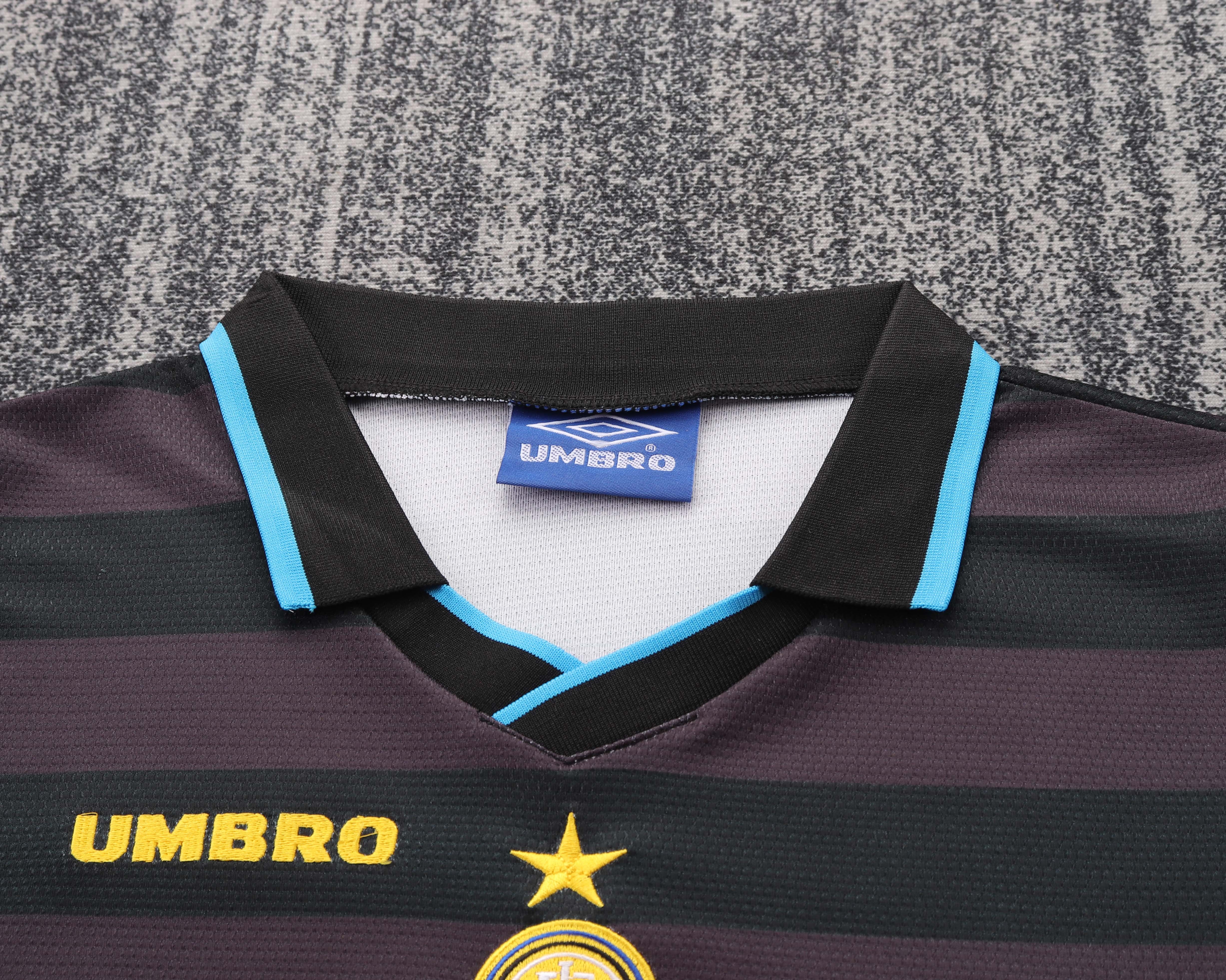 Inter Milan Retro Jersey Third Away Kids Kit Jerseys+Shorts 1997/98