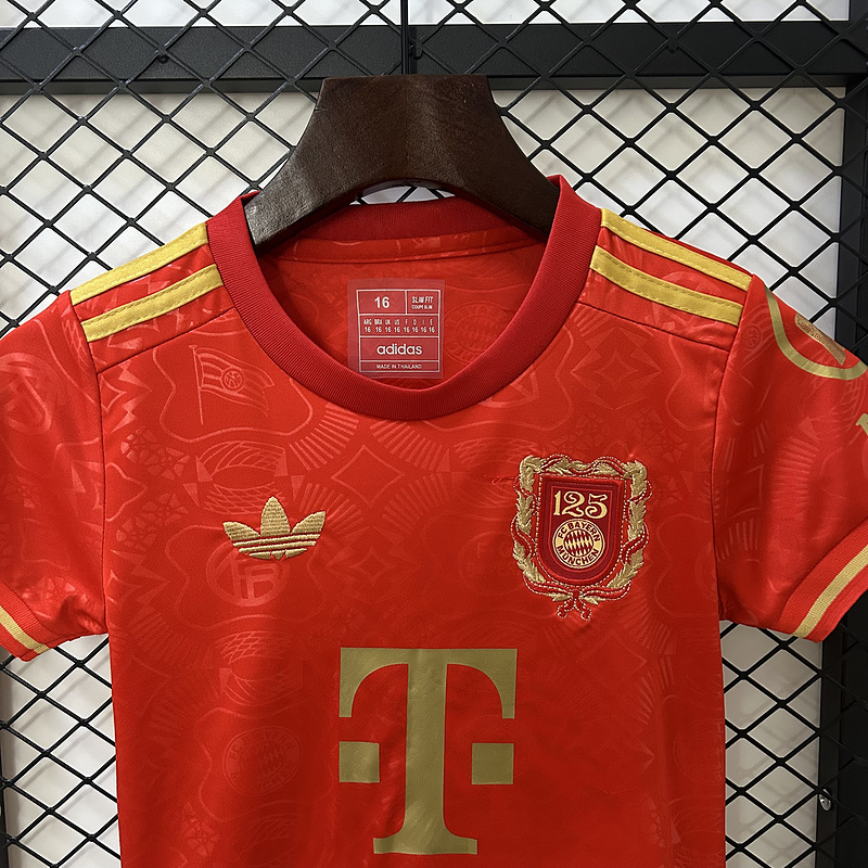 Bayern Munich Kids Kit Jerseys+Shorts 2025/26 125th Anniversary