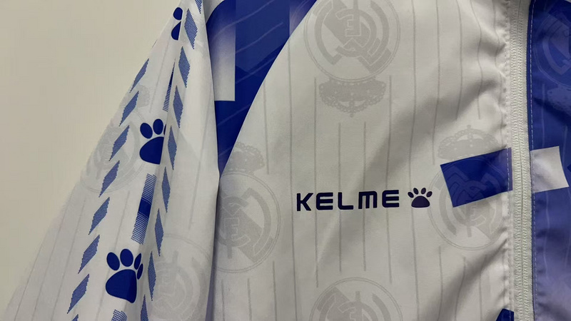 Real Madrid Retro Reversible Double-Sides Windbreaker Jacket 1996-97