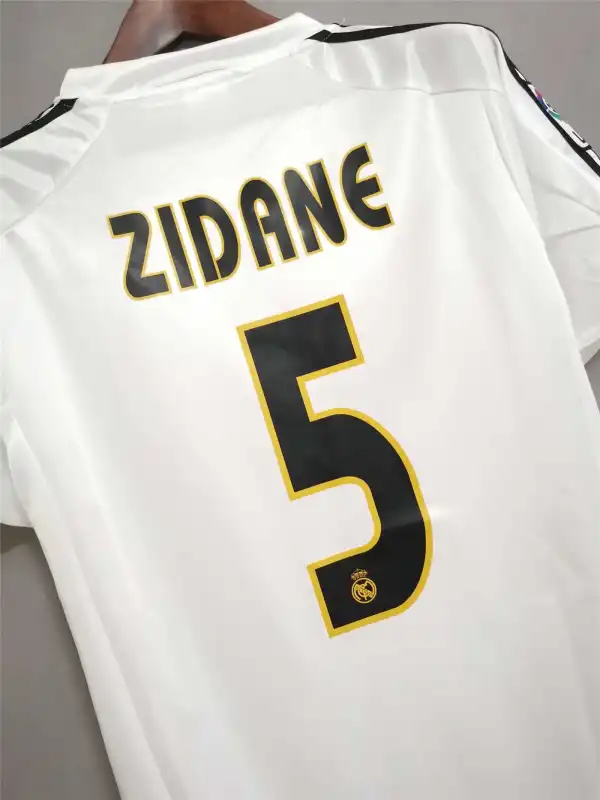 Real Madrid Retro Jersey Home Custom Soccer Shirt 2004-05