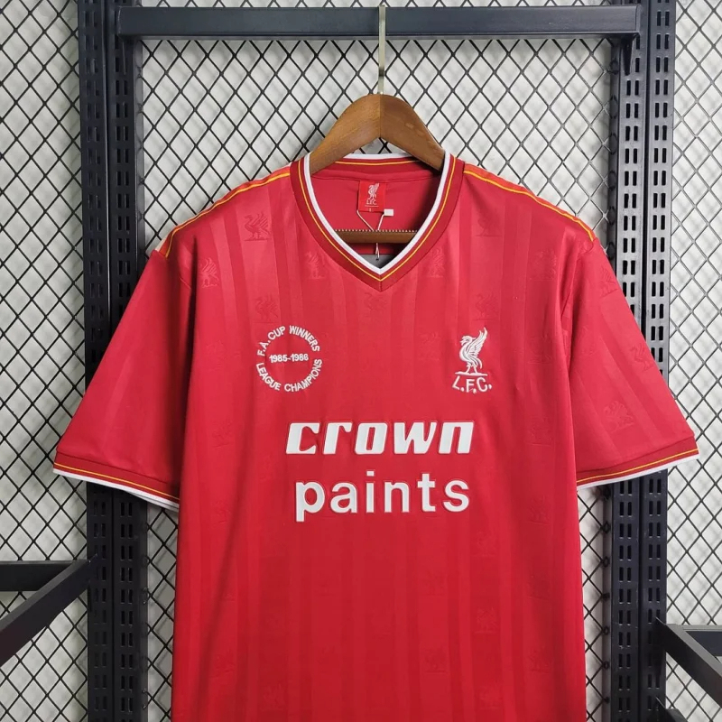 Liverpool Retro Football Jersey Home Custom Shirt 1985-86