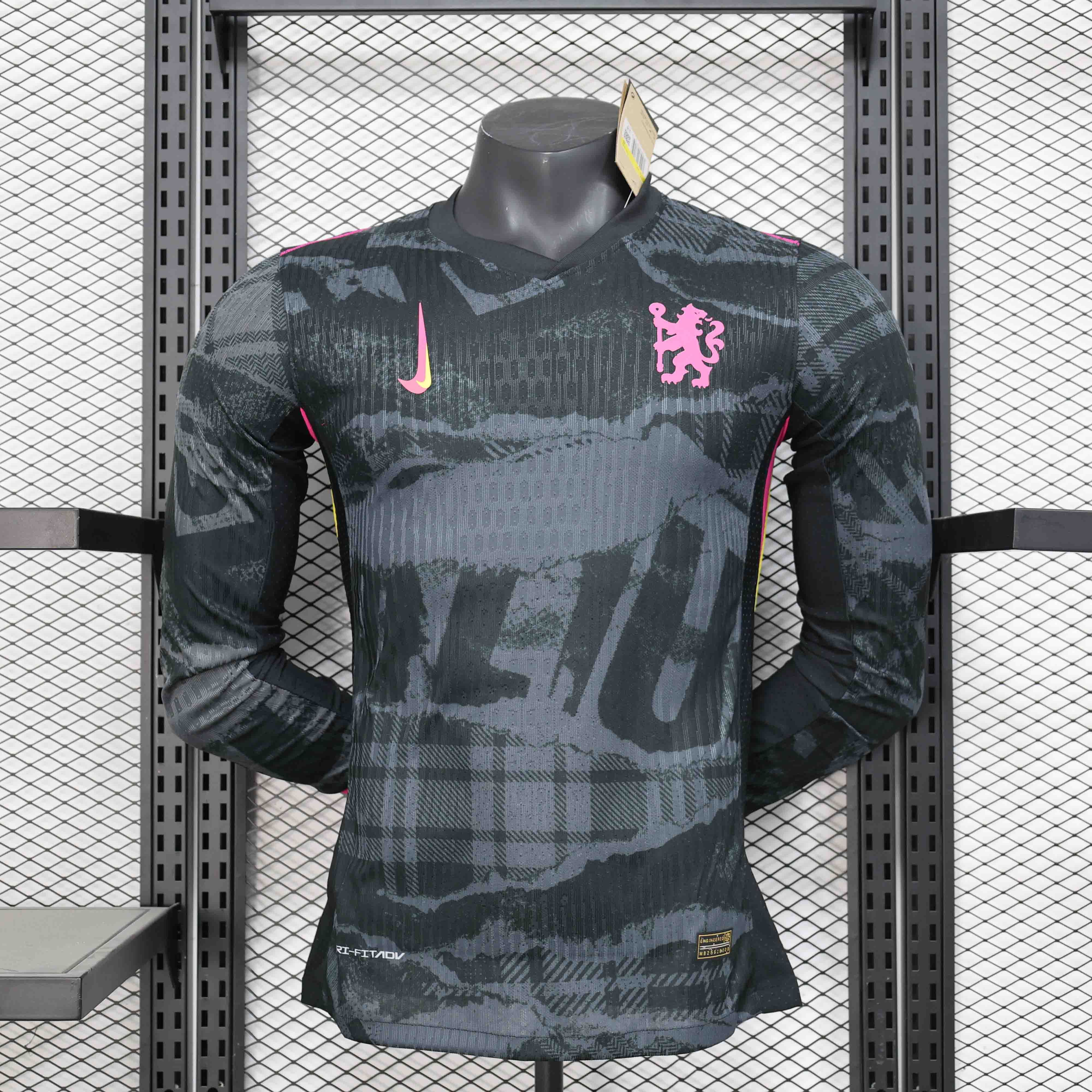 Chelsea Authentic Football Jersey Third Away Long Sleeve Shirt 2024/25