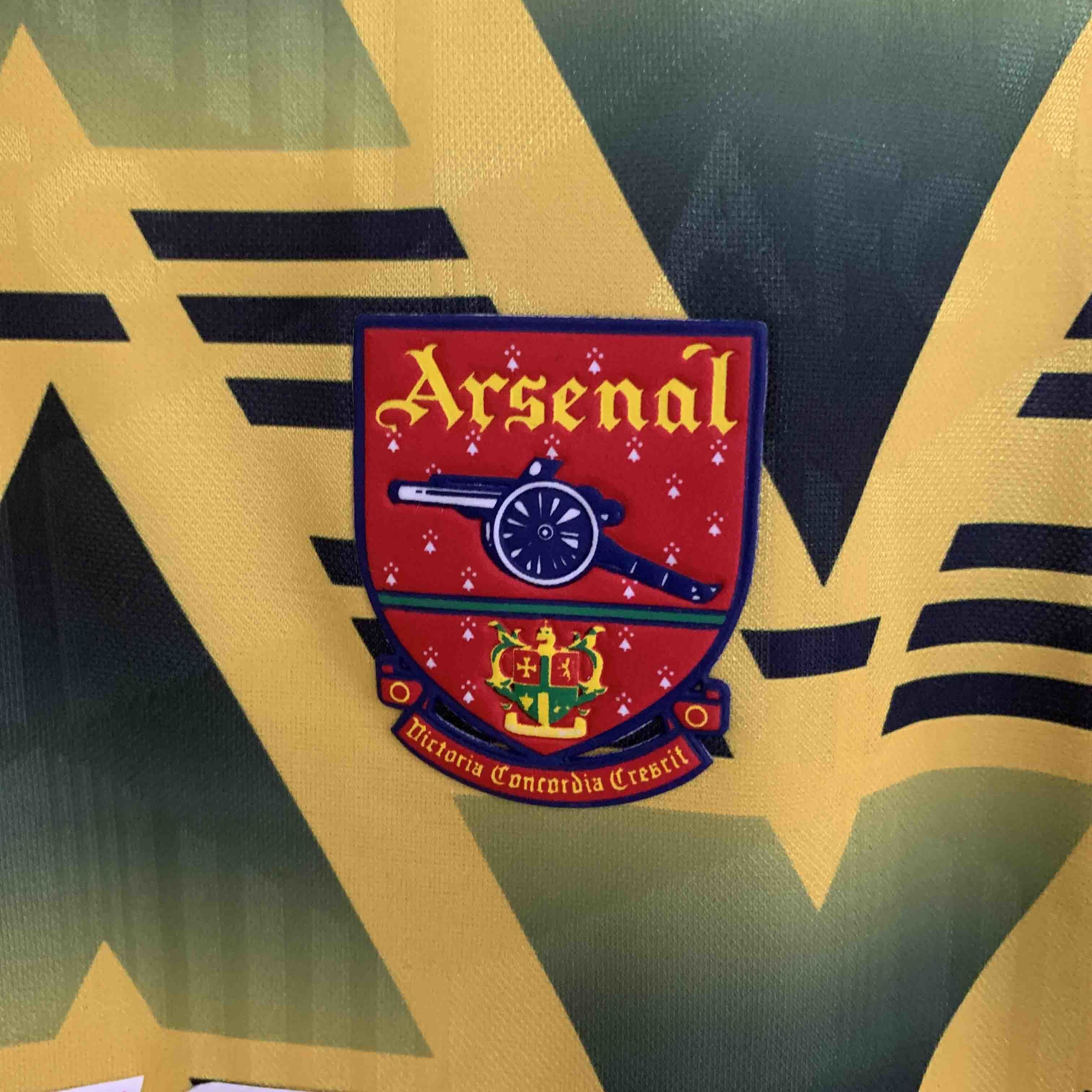Arsenal Soccer Retro Jersey Away Long Sleeve Custom Shirt 1991-93