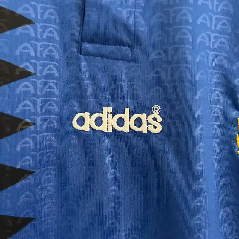 Argentina Retro Away Soccer Uniform Kids Kit Jersey+Shorts World Cup 1994