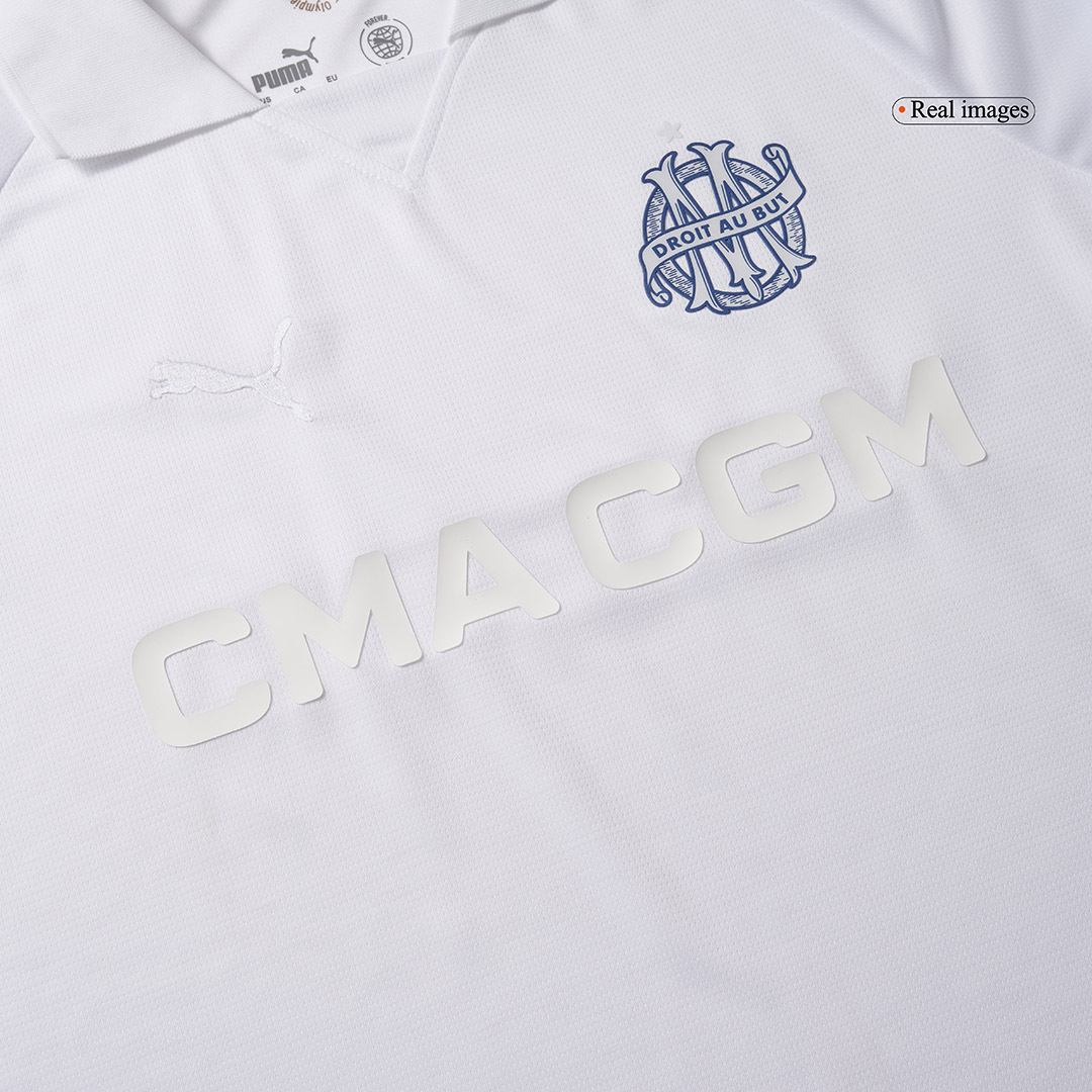 Marseille Soccer Jersey 125th Anniversary White Custom Shirt 2024/25